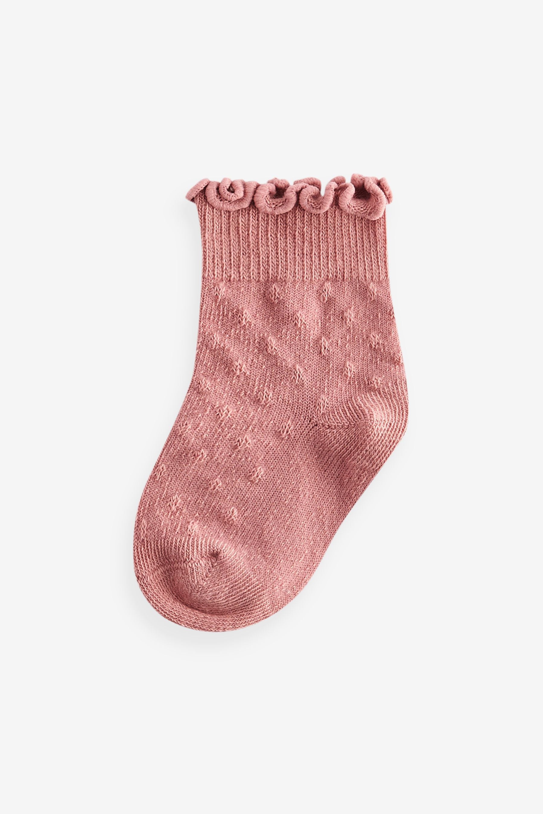 Neutral Frill Baby Socks 3 Pack (0mths-2yrs)