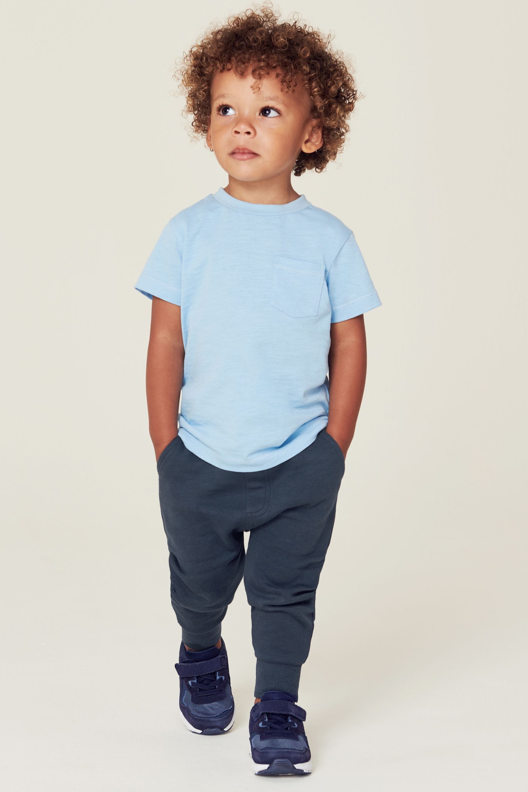 Navy 100% Cotton Joggers (3mths-7yrs)