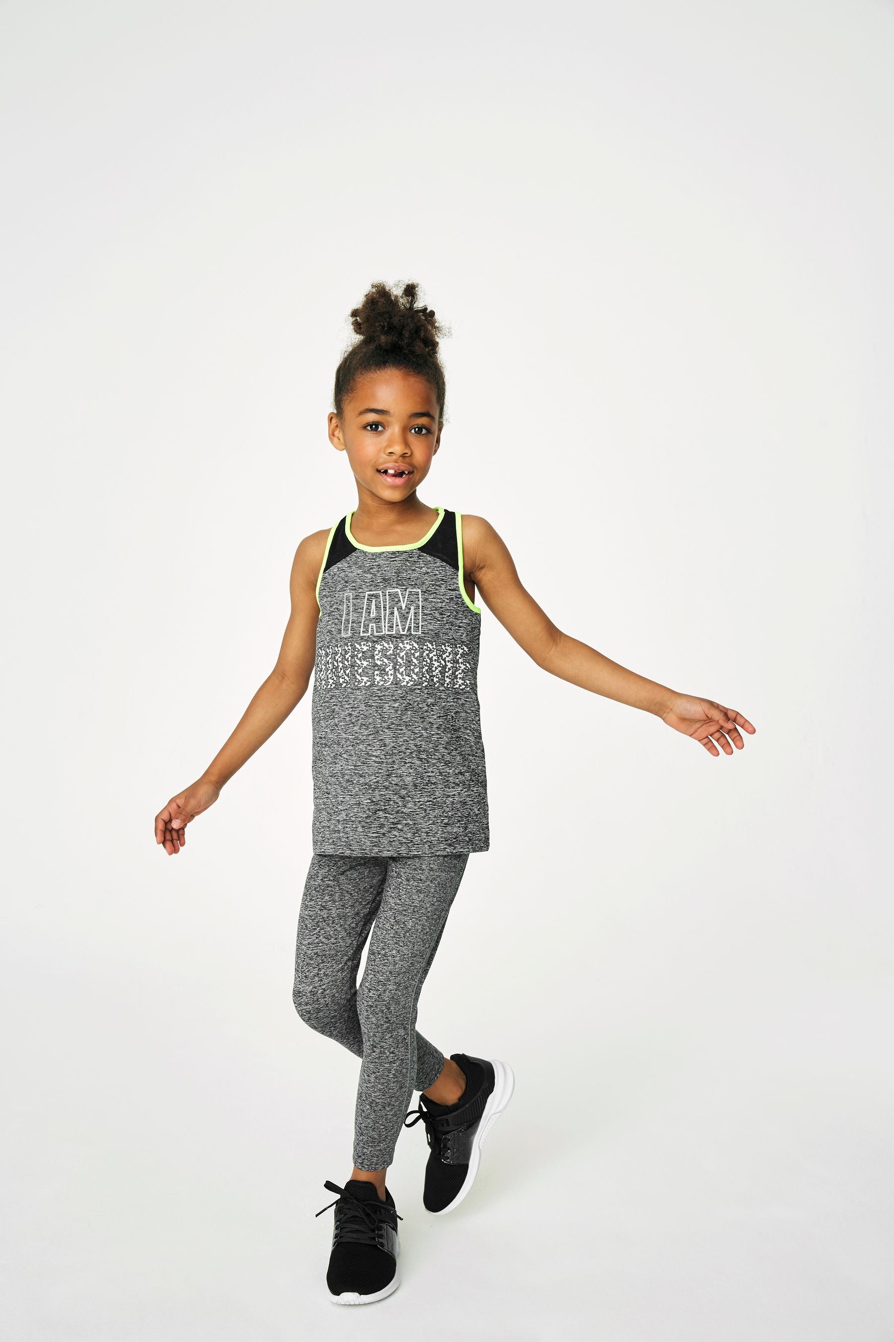 Dark Grey Marl Sports Leggings (3-16yrs)