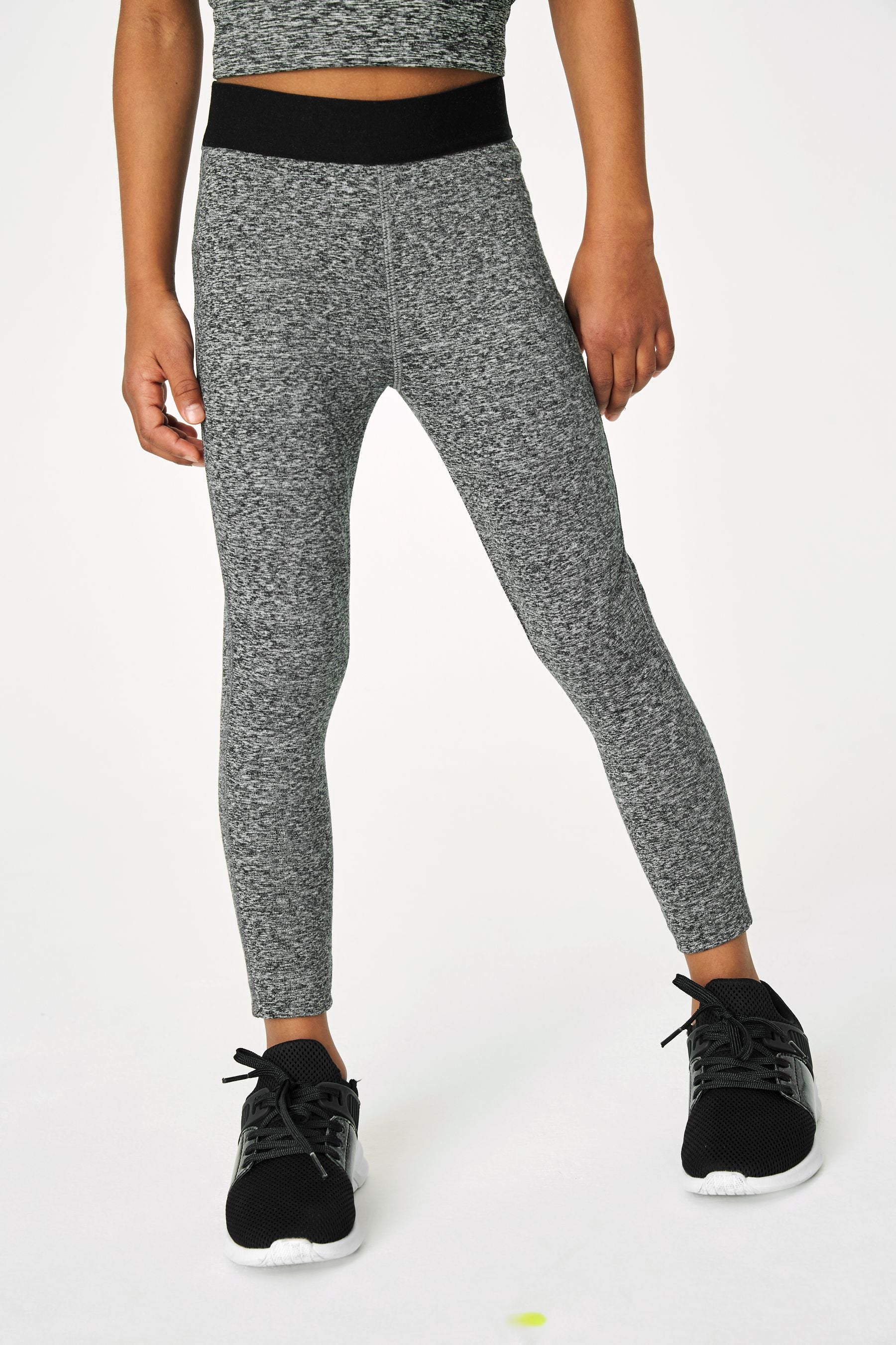 Dark Grey Marl Sports Leggings (3-16yrs)