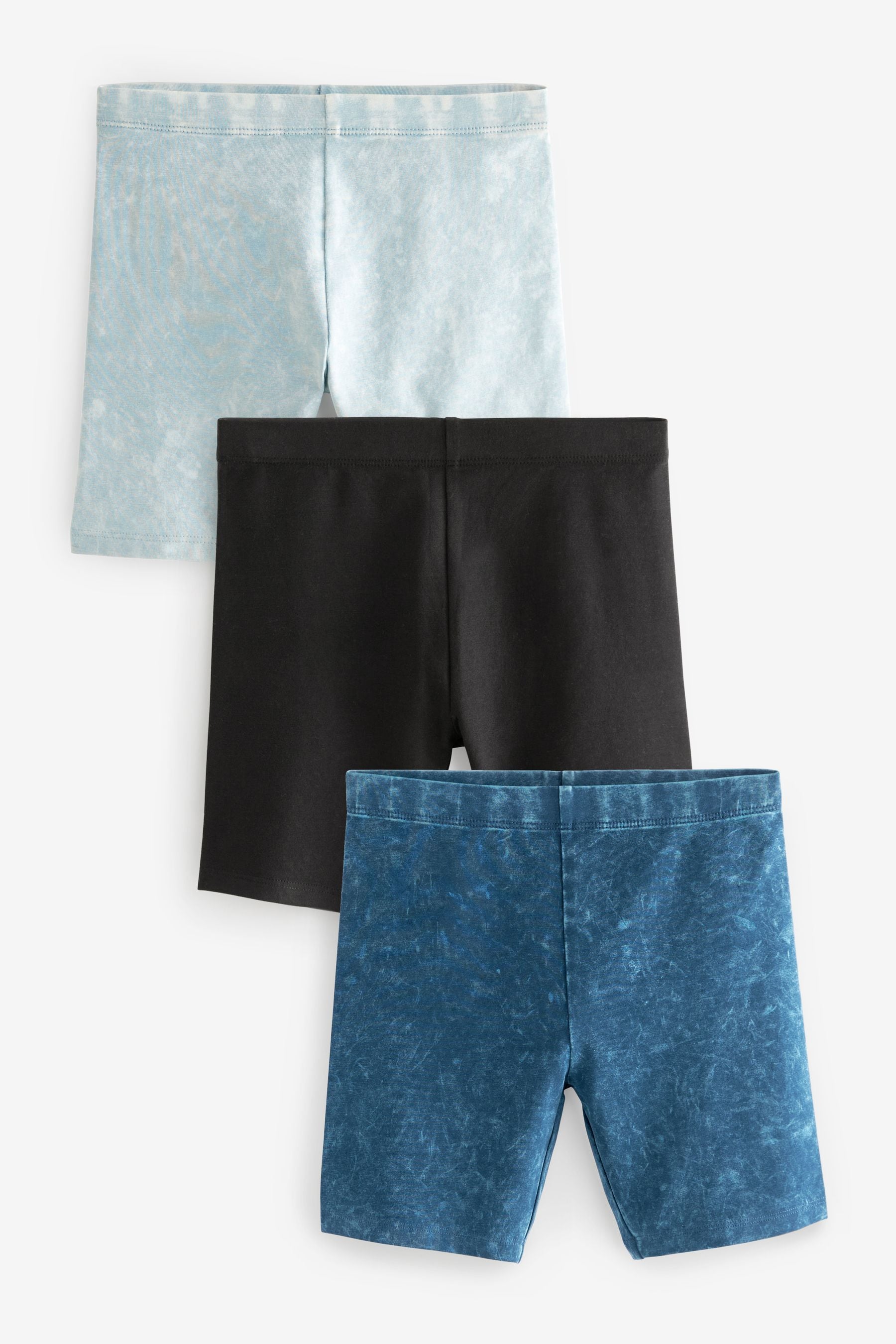 Blue 3 Pack Cycle Shorts (3-16yrs)