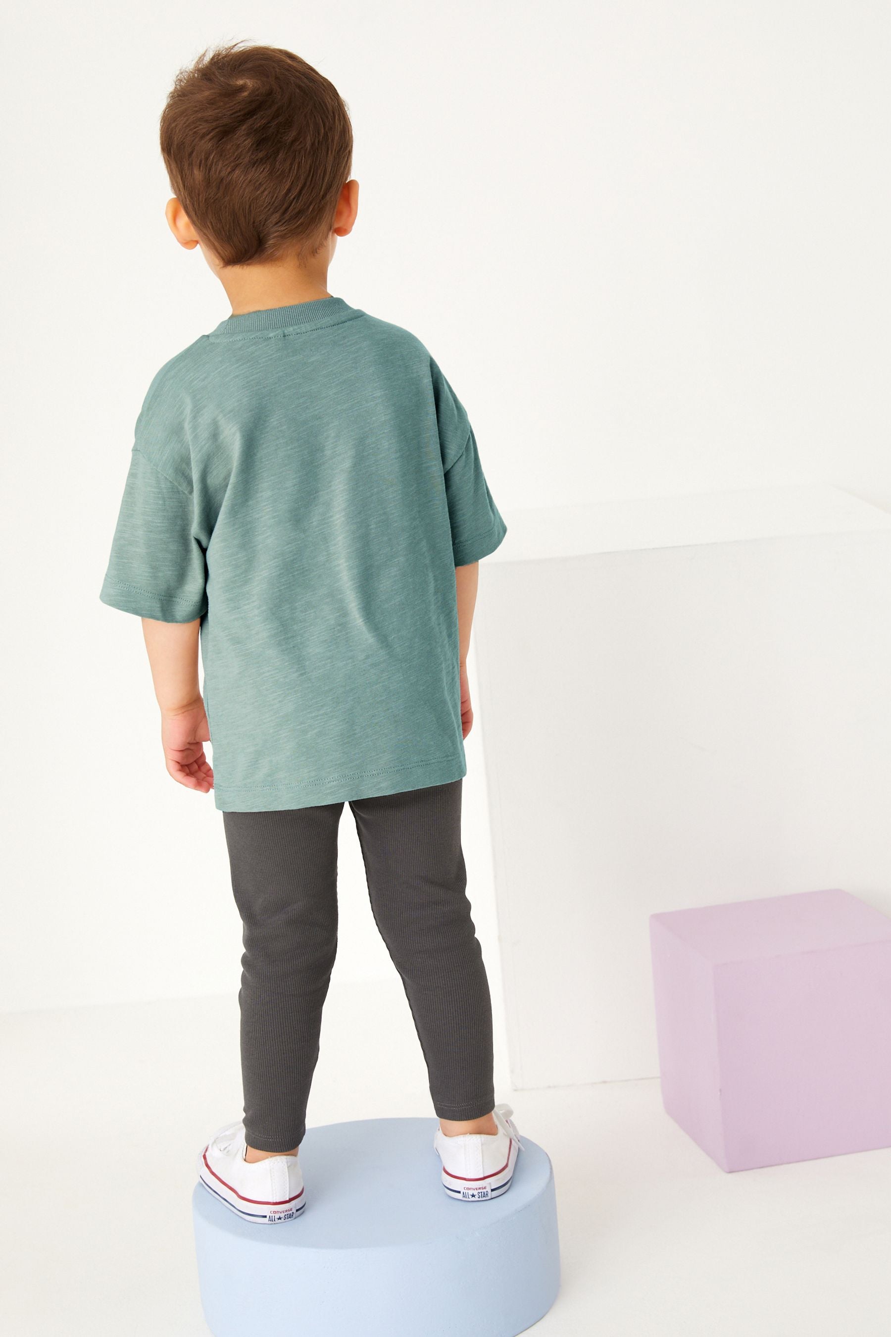 Green Dinosaur Long Sleeve Top and Leggings Set (3mths-7yrs)