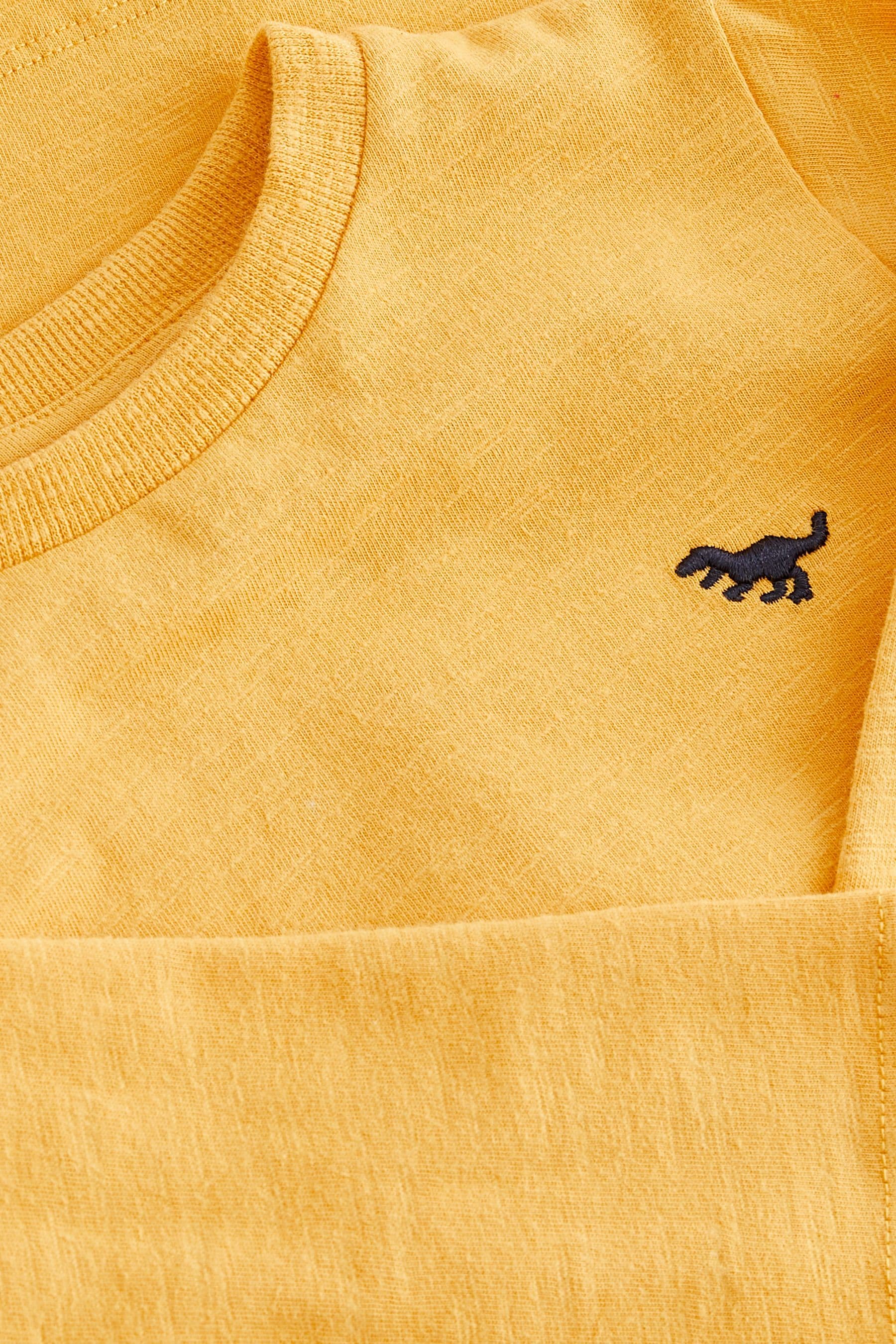 Ochre Yellow 100% Cotton Long Sleeve Plain T-Shirt (3mths-7yrs)