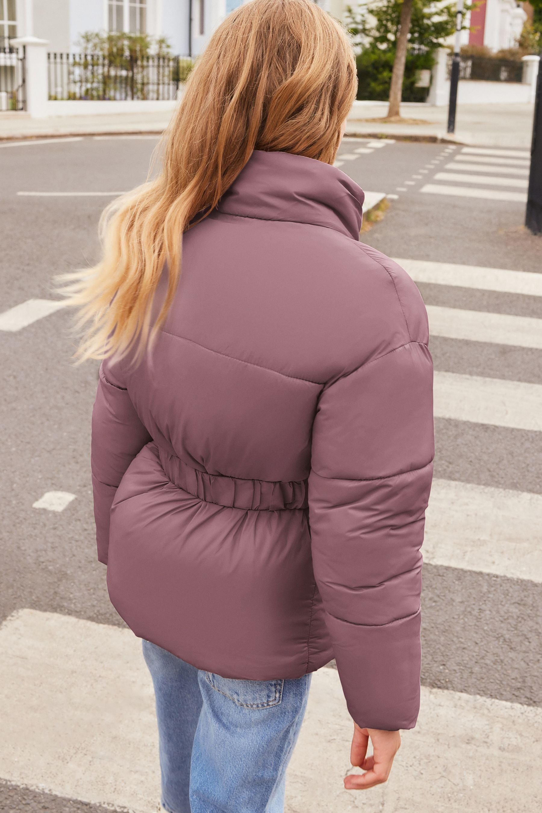 Purple Short Padded Coat (5-16yrs)