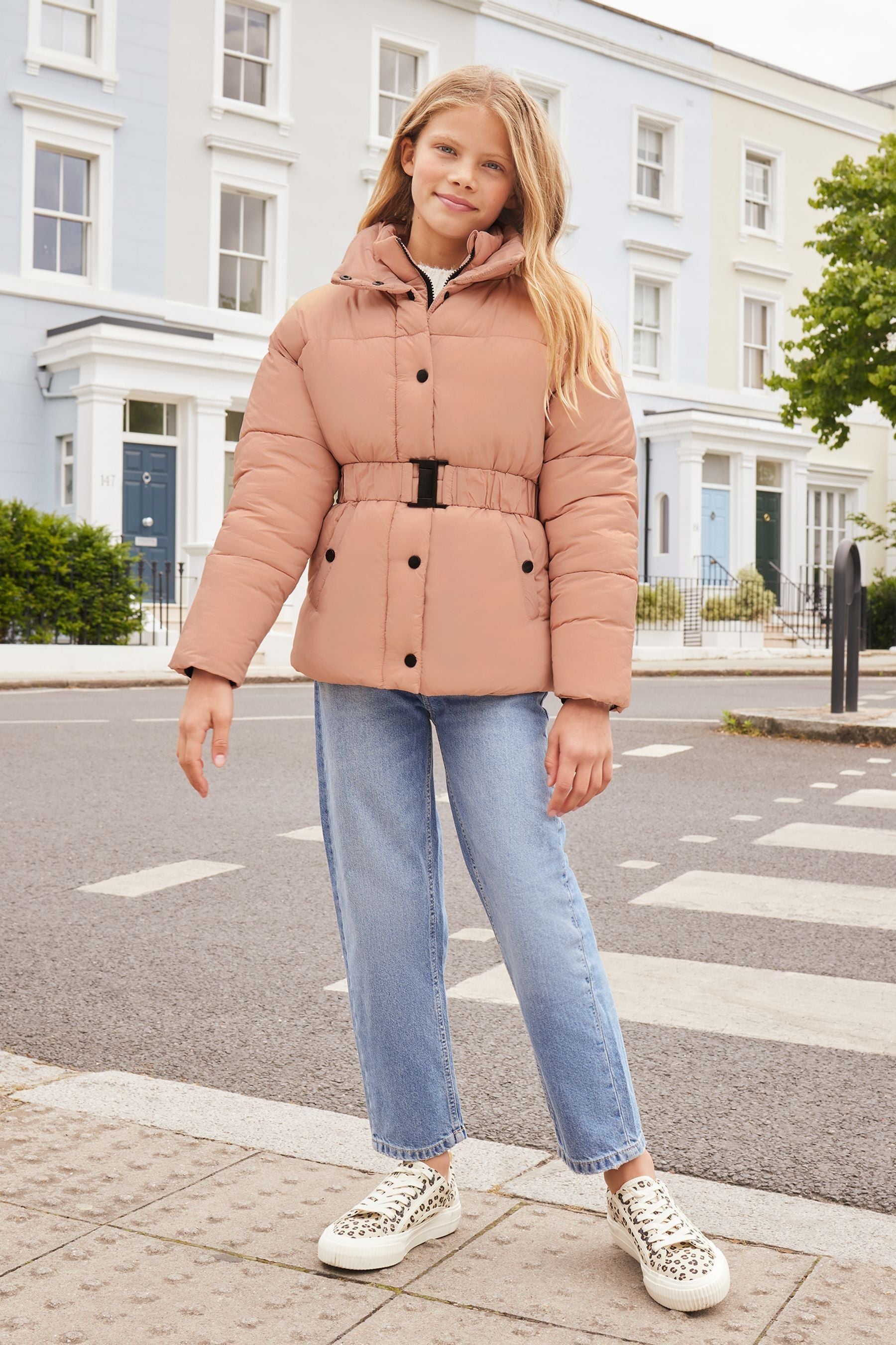 Lipsy Pink Short Padded Coat (5-16yrs)