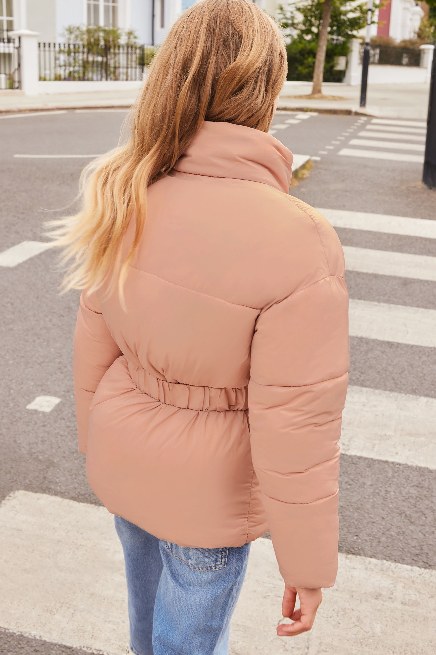 Lipsy Pink Short Padded Coat (5-16yrs)