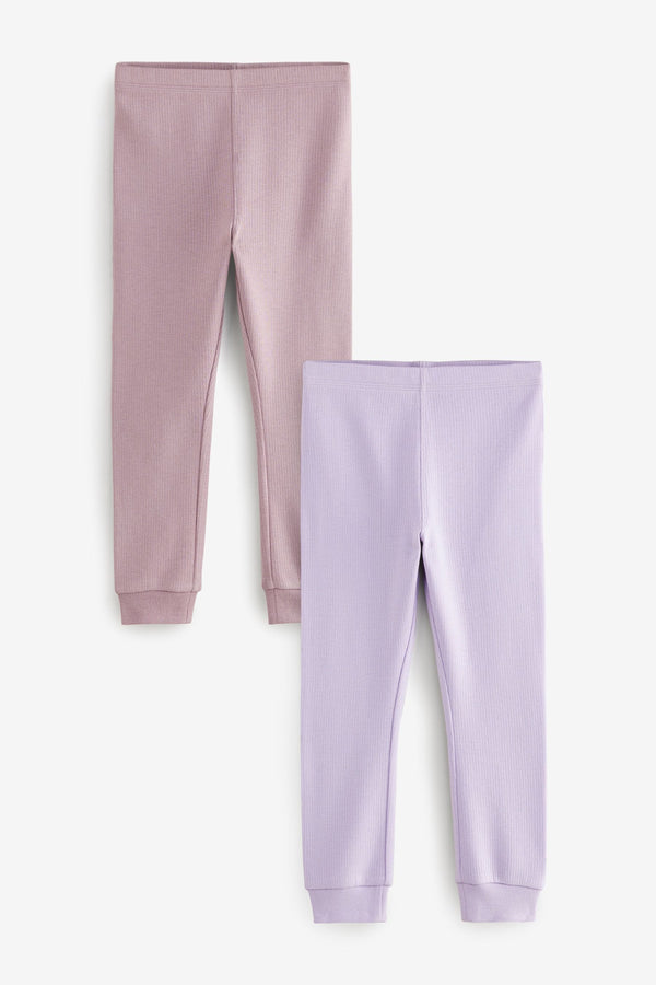 Lilac Purple Purple Thermal Leggings 2 Pack (2-16yrs)