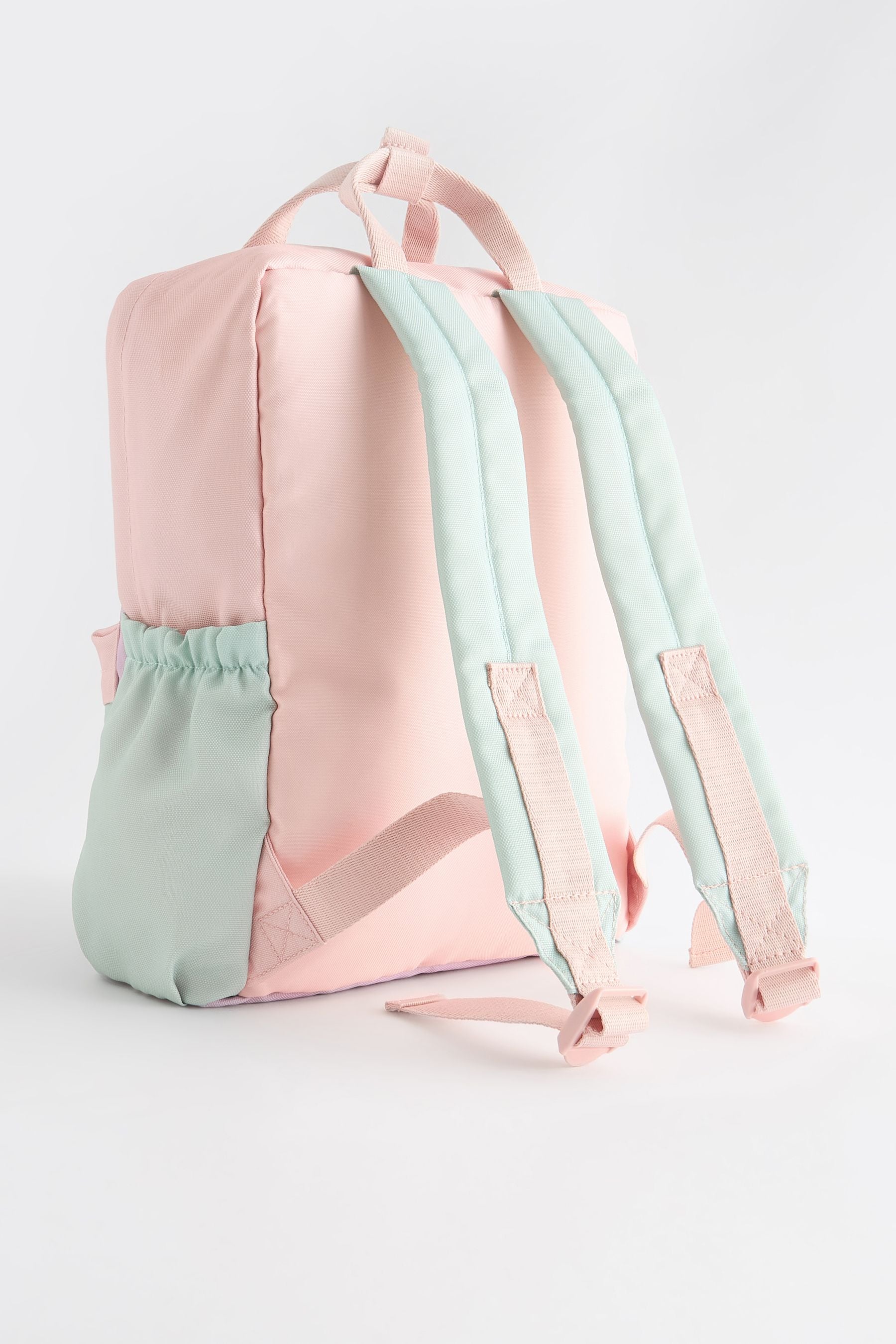 Colourblock Double Handle Backpack