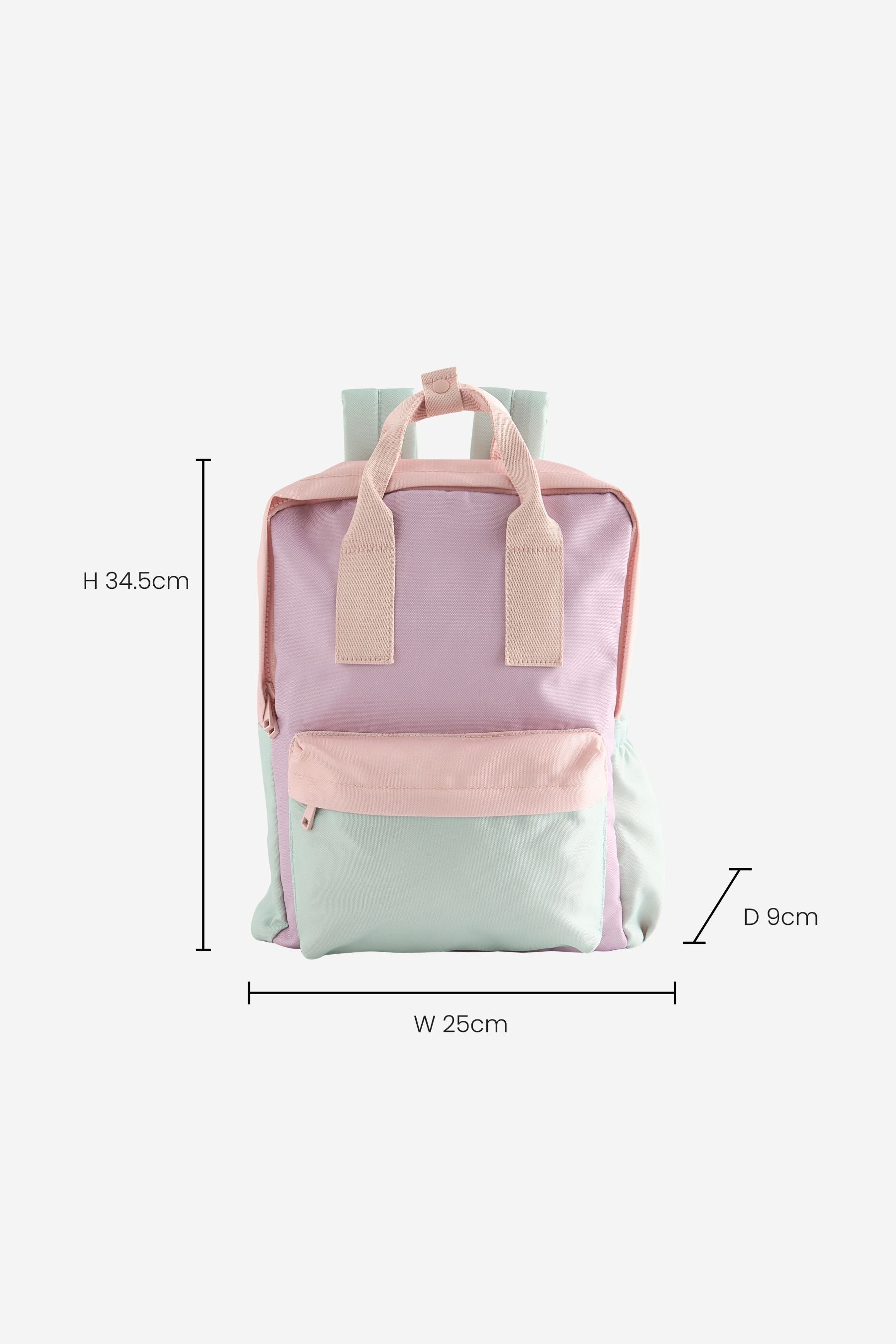 Colourblock Double Handle Backpack