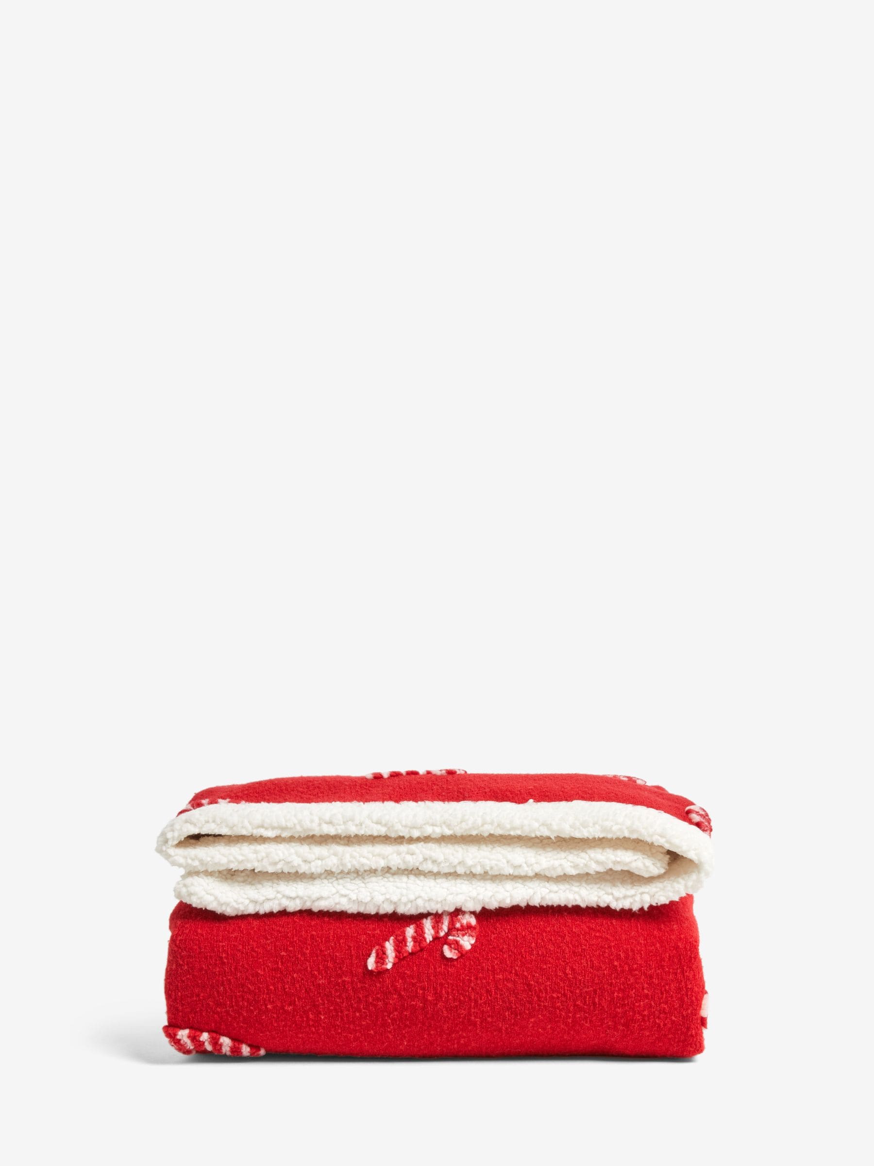 Red Christmas Candy Cane Throw