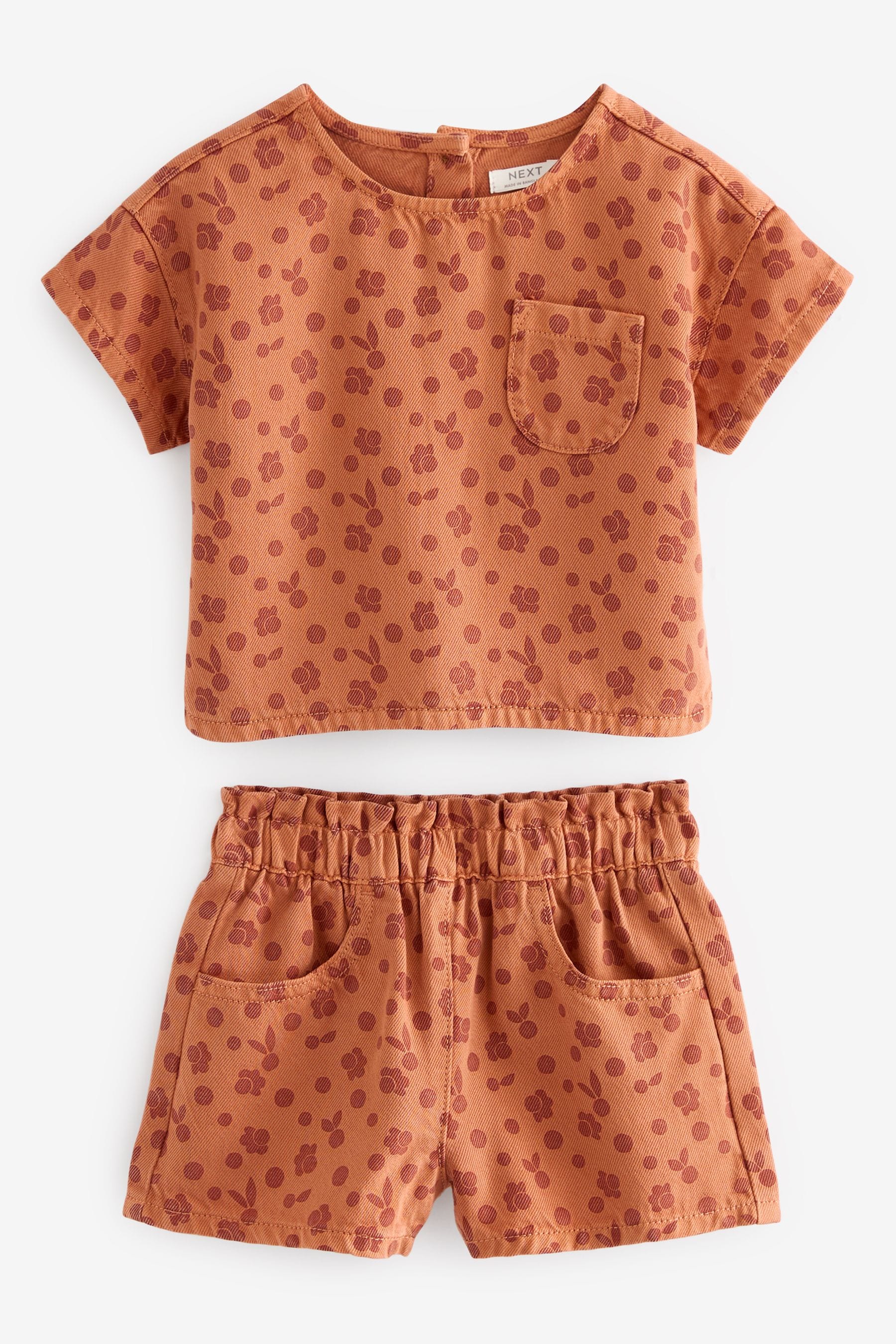 Rust Top And Shorts Set (3mths-7yrs)