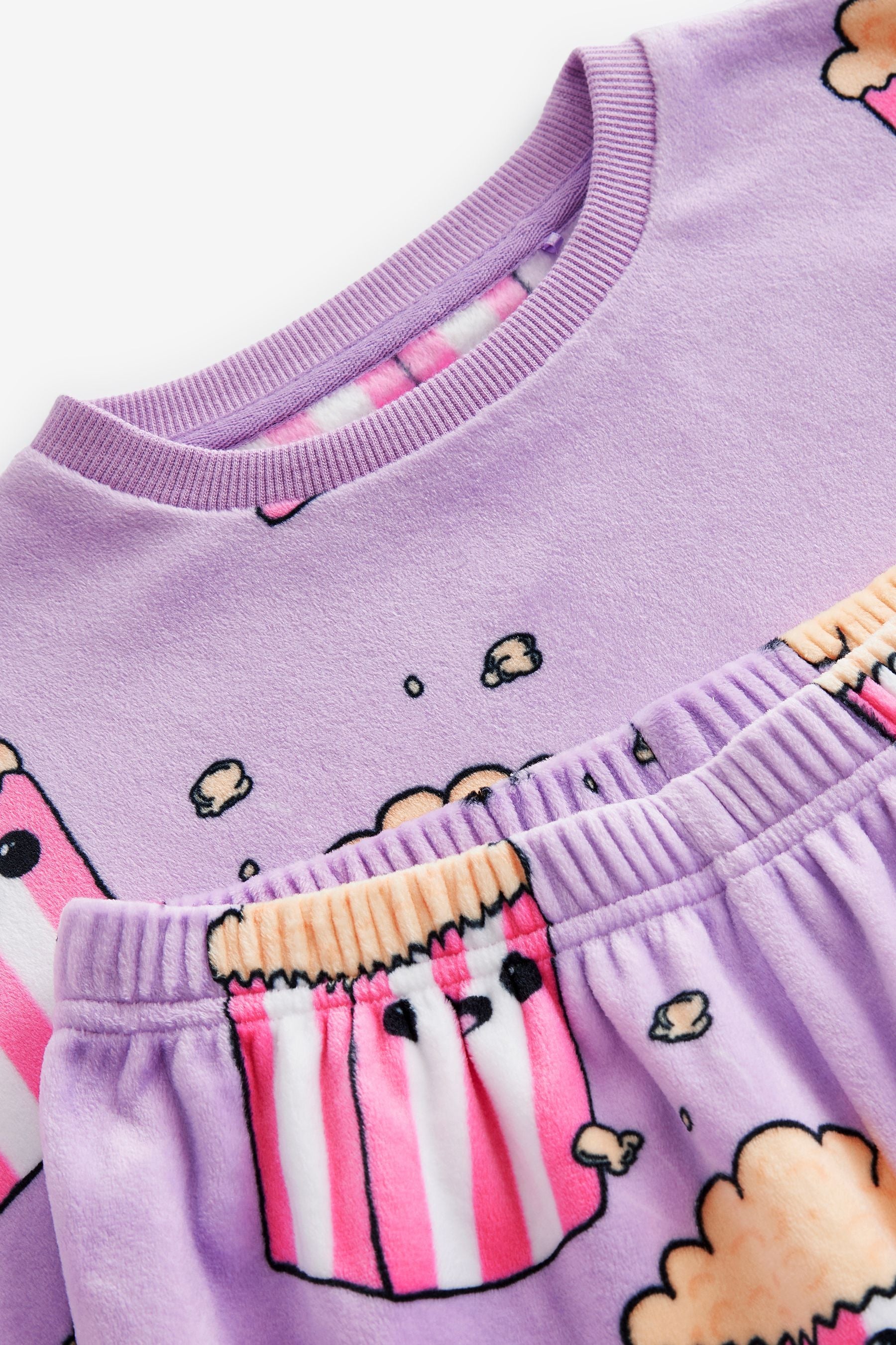 Lilac Purple Cosy Fleece Pyjamas (3-16yrs)