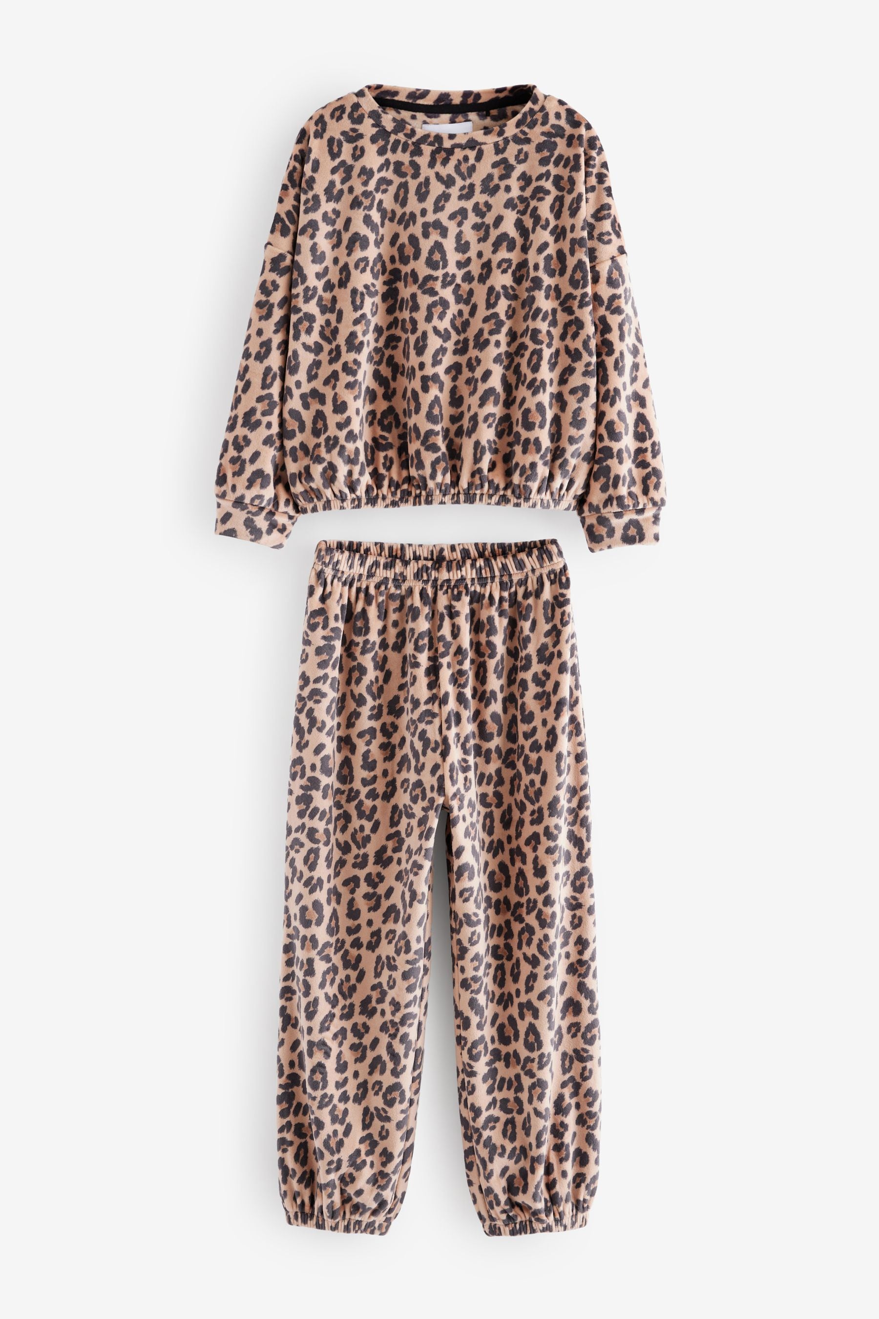 Neutral Cosy Fleece Pyjamas (3-16yrs)