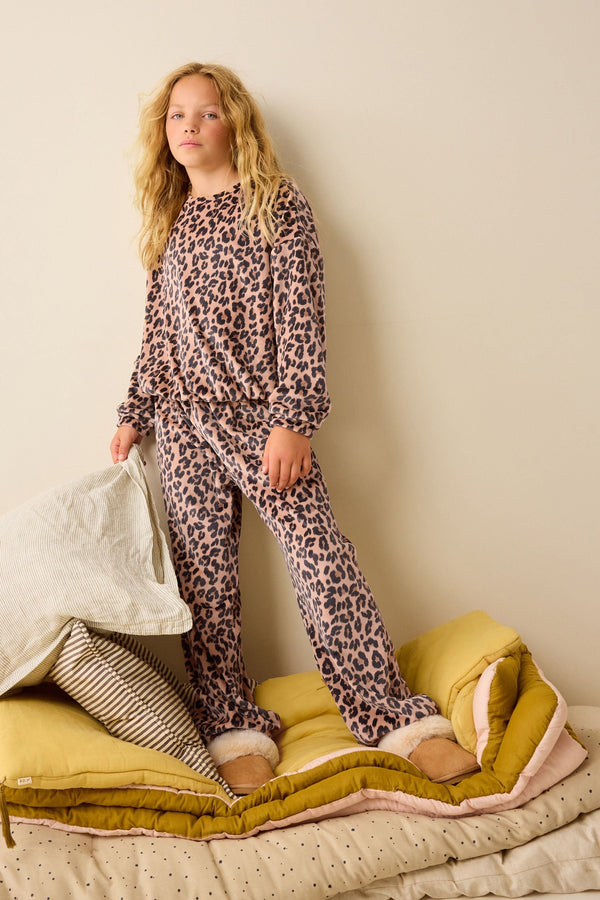 Neutral Cosy Fleece Pyjamas (3-16yrs)