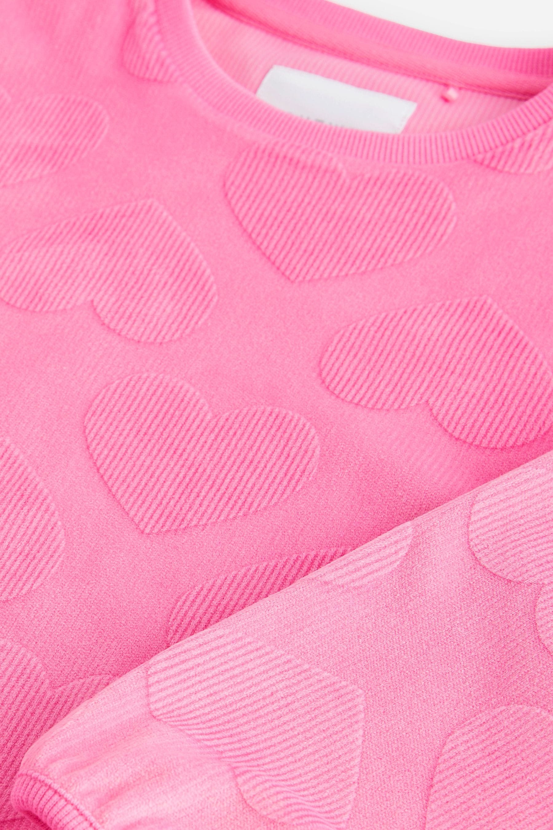 Pink Heart Cosy Fleece Pyjamas (9mths-16yrs)