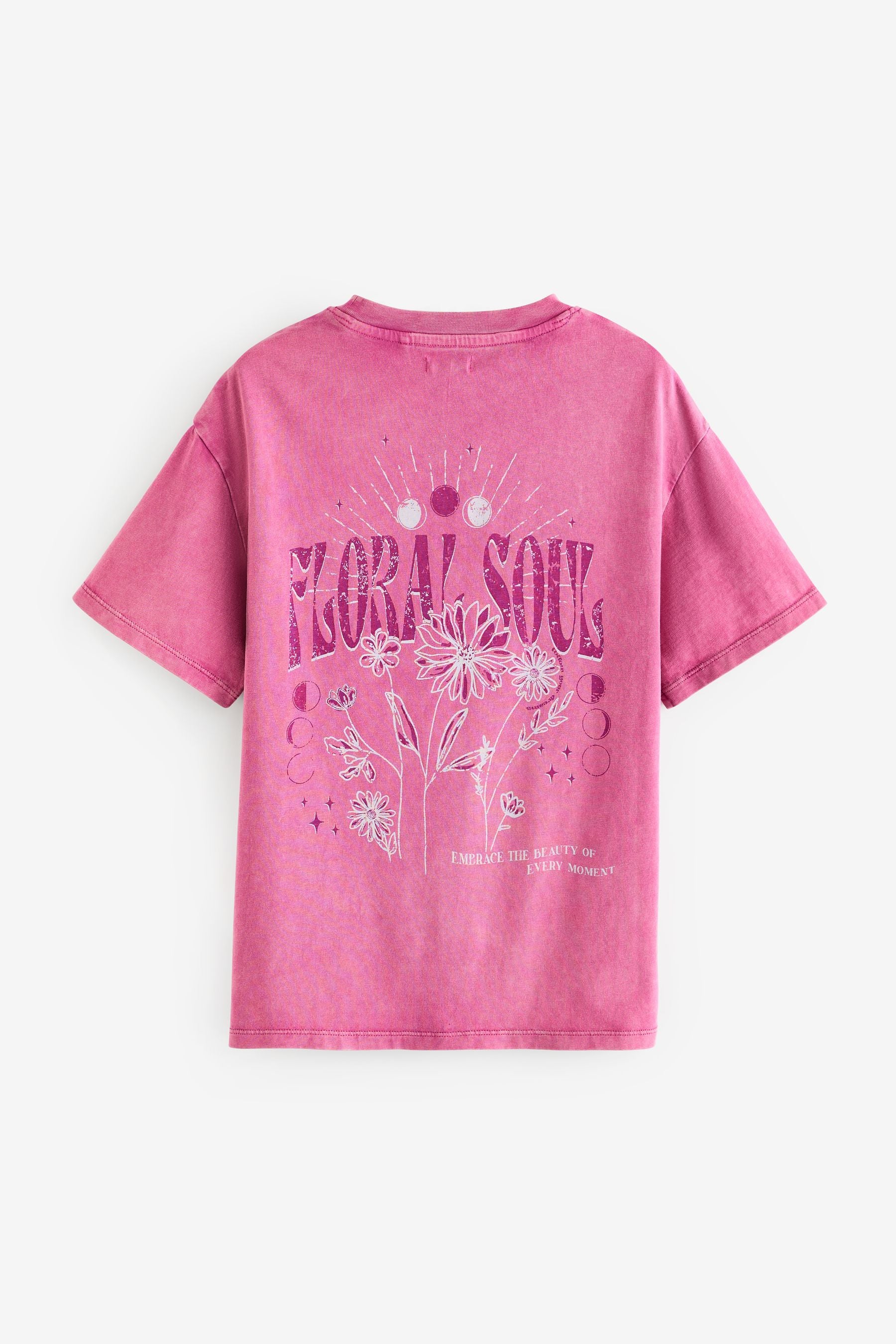 Pink Acid Wash Graphic T-Shirt (3-16yrs)