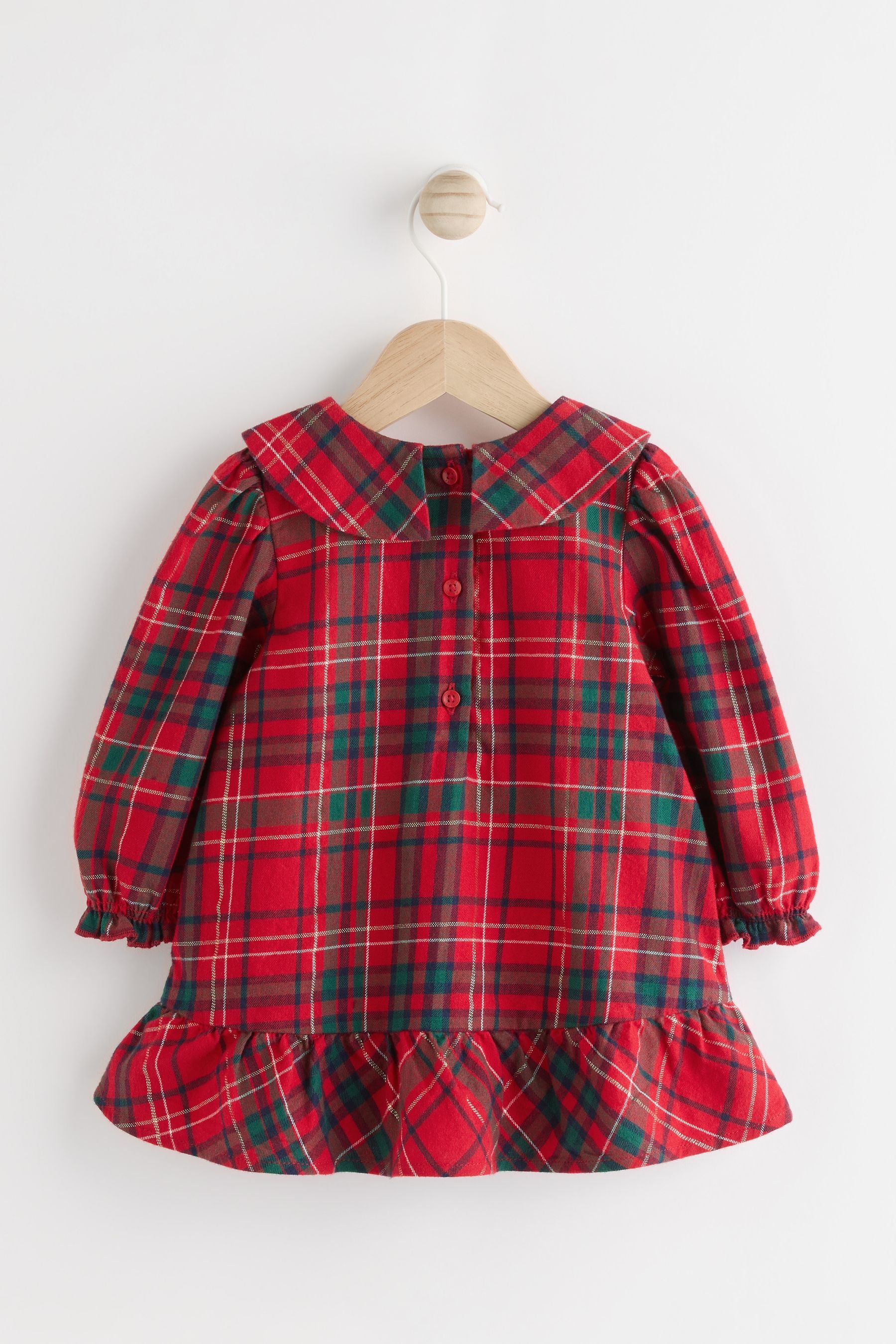 Red Check Baby Woven Dress with Tights (0mths-2yrs)