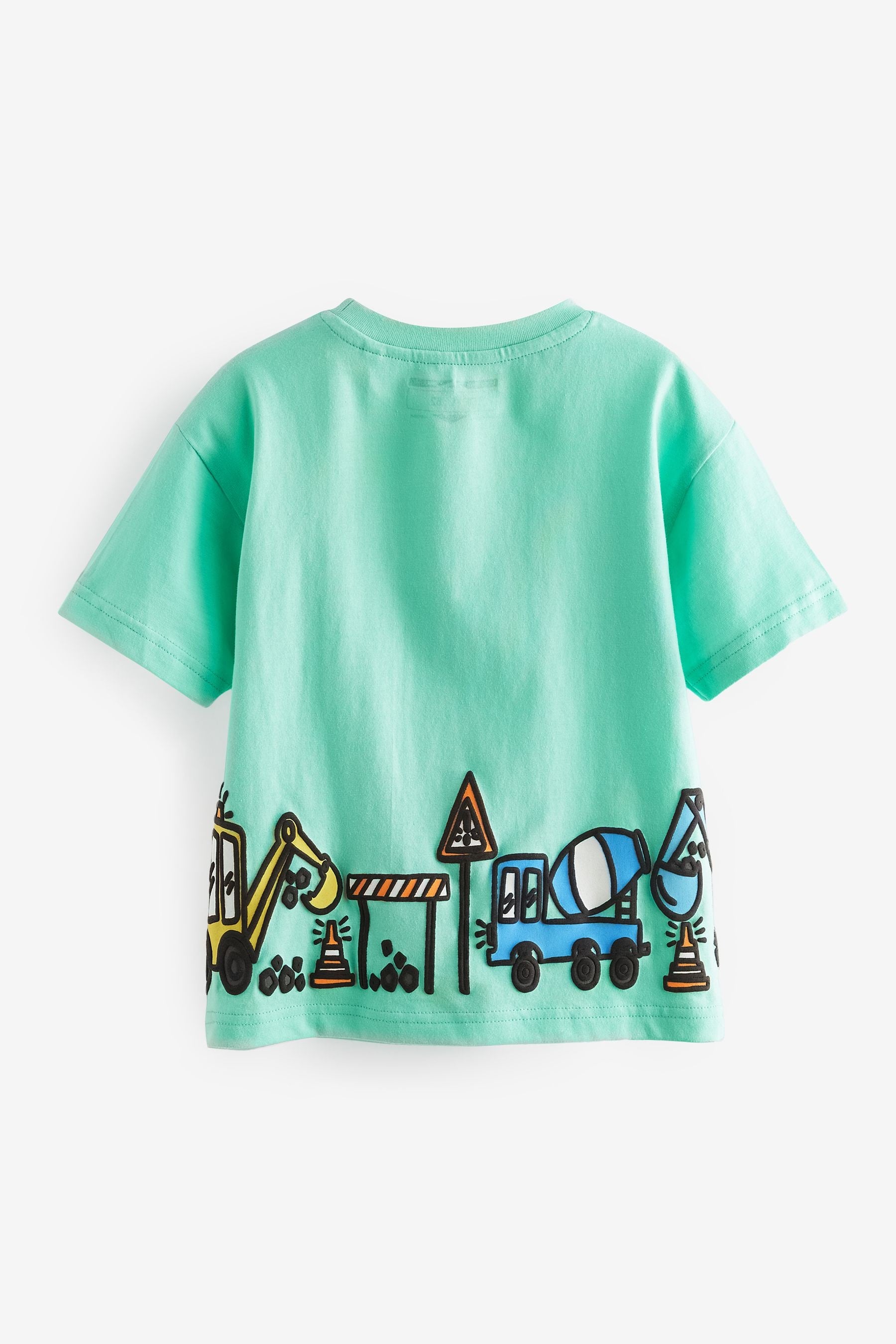 Blue/Green Transport Short Sleeve T-Shirts 3 Pack (3mths-7yrs)