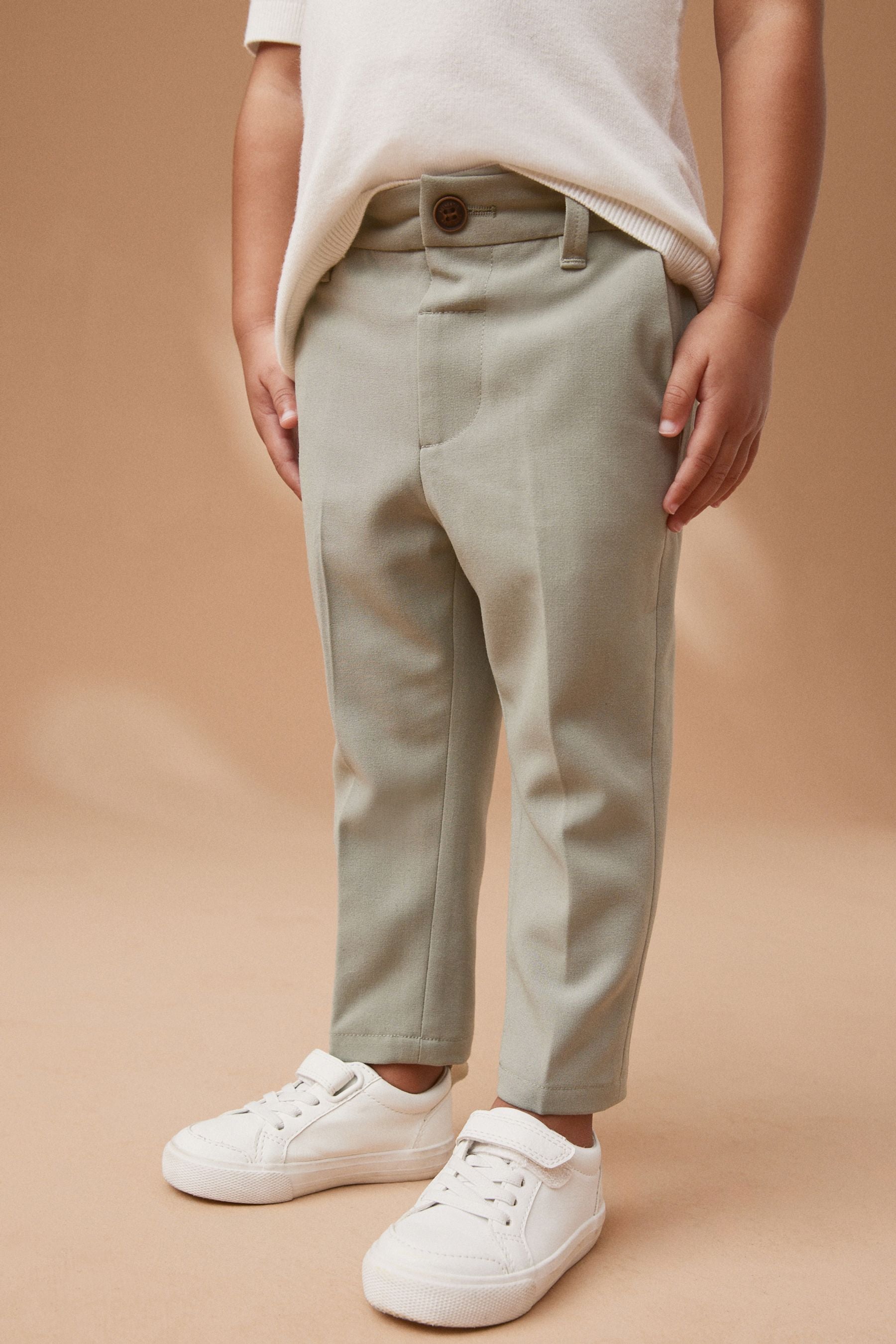 Sage Green Formal Trousers (3mths-7yrs)