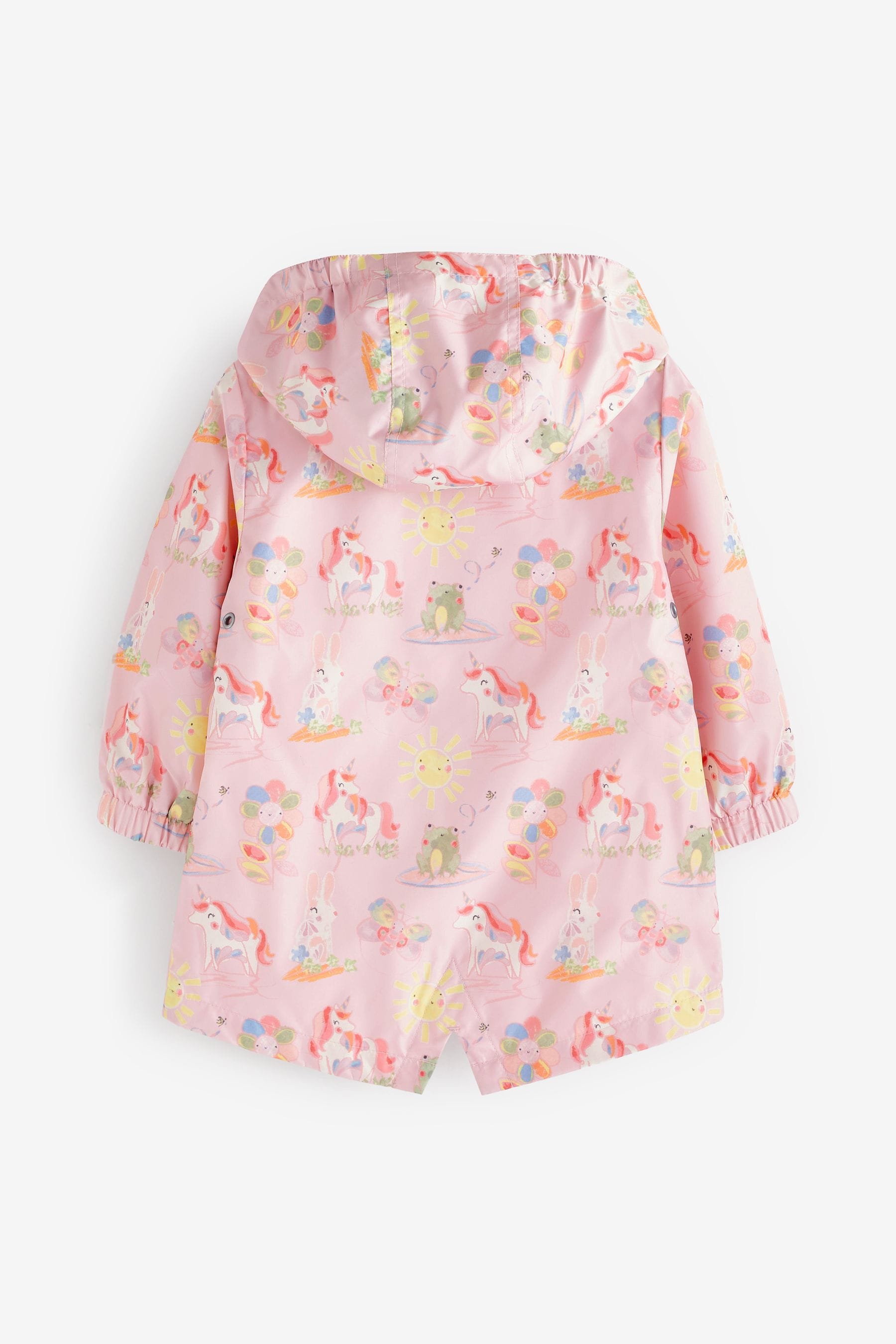 Pink Unicorn Shower Resistant Printed Cagoule (3mths-7yrs)