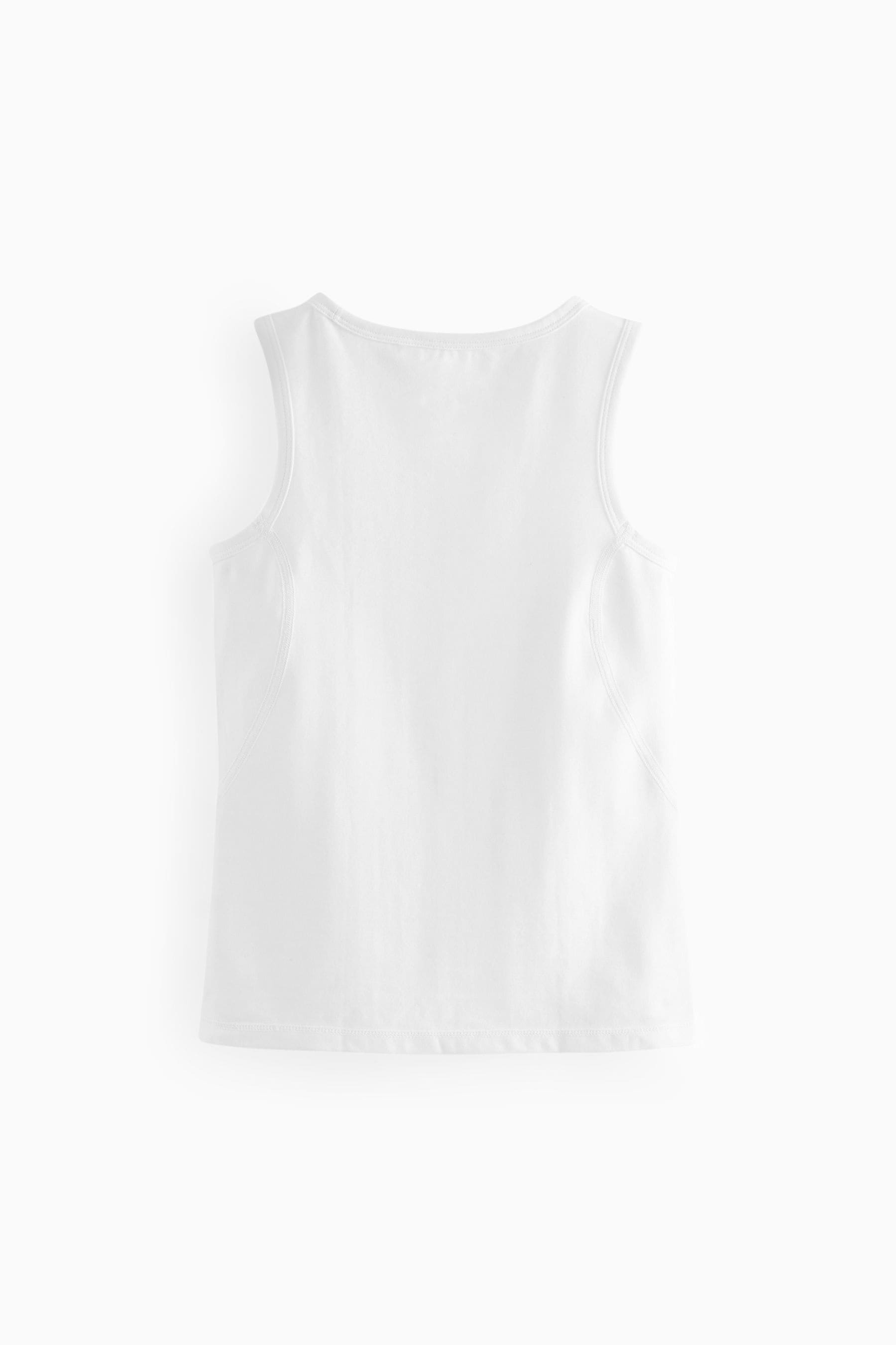 White Kind to Skin 3 Pack Vests (1.5-12yrs)