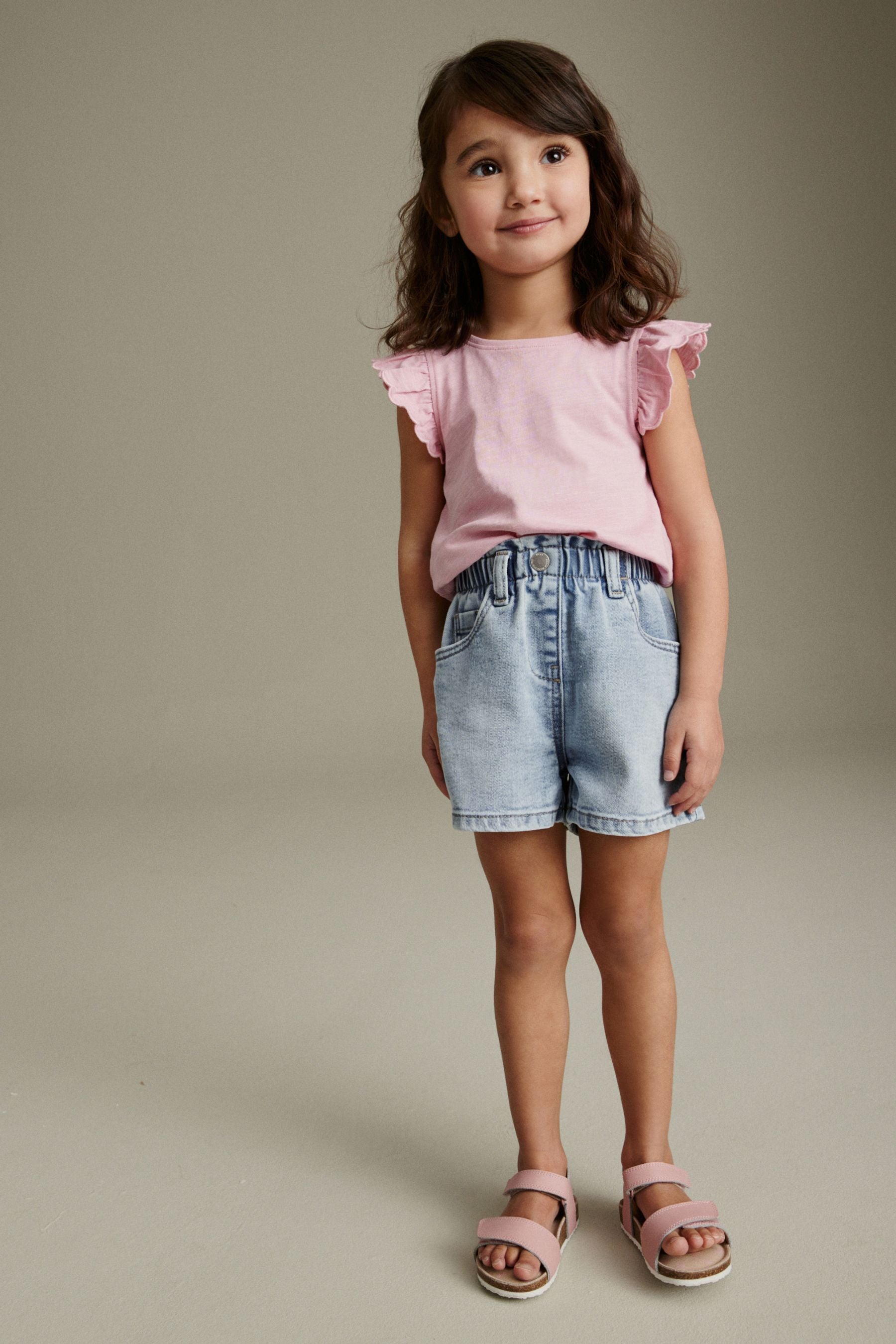 Denim Light wash MOM Shorts (3mths-7yrs)