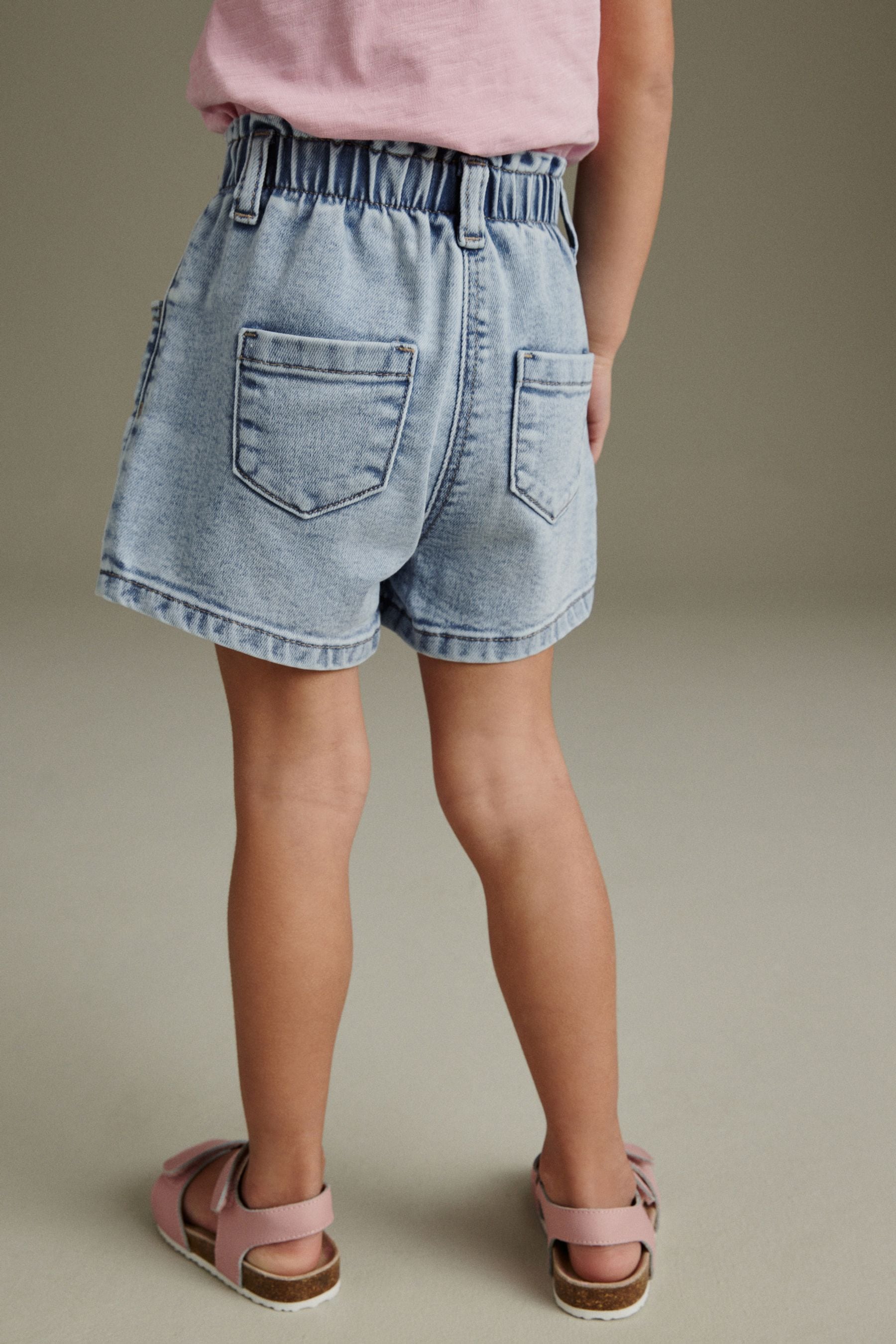 Denim Light wash MOM Shorts (3mths-7yrs)