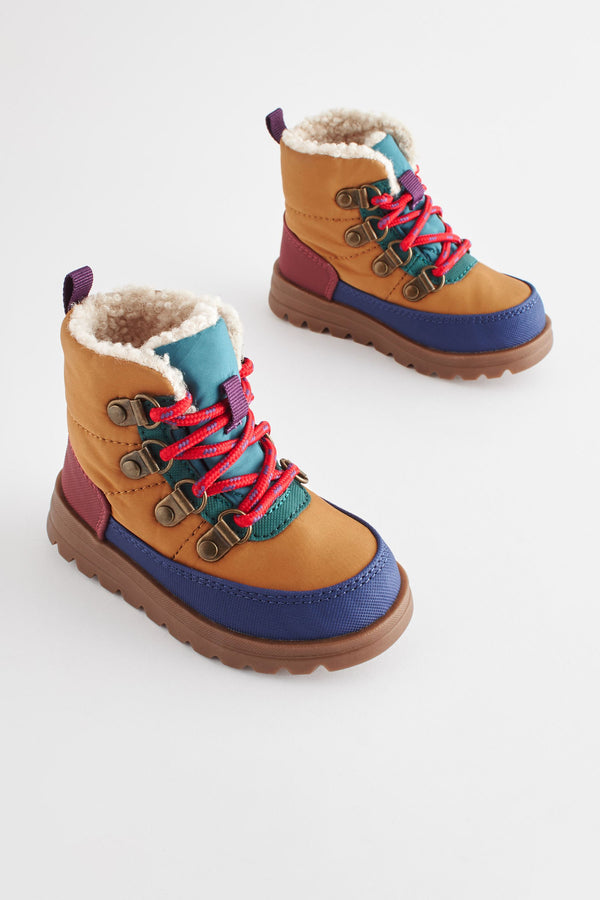 Multi Quilted Hiker Boots