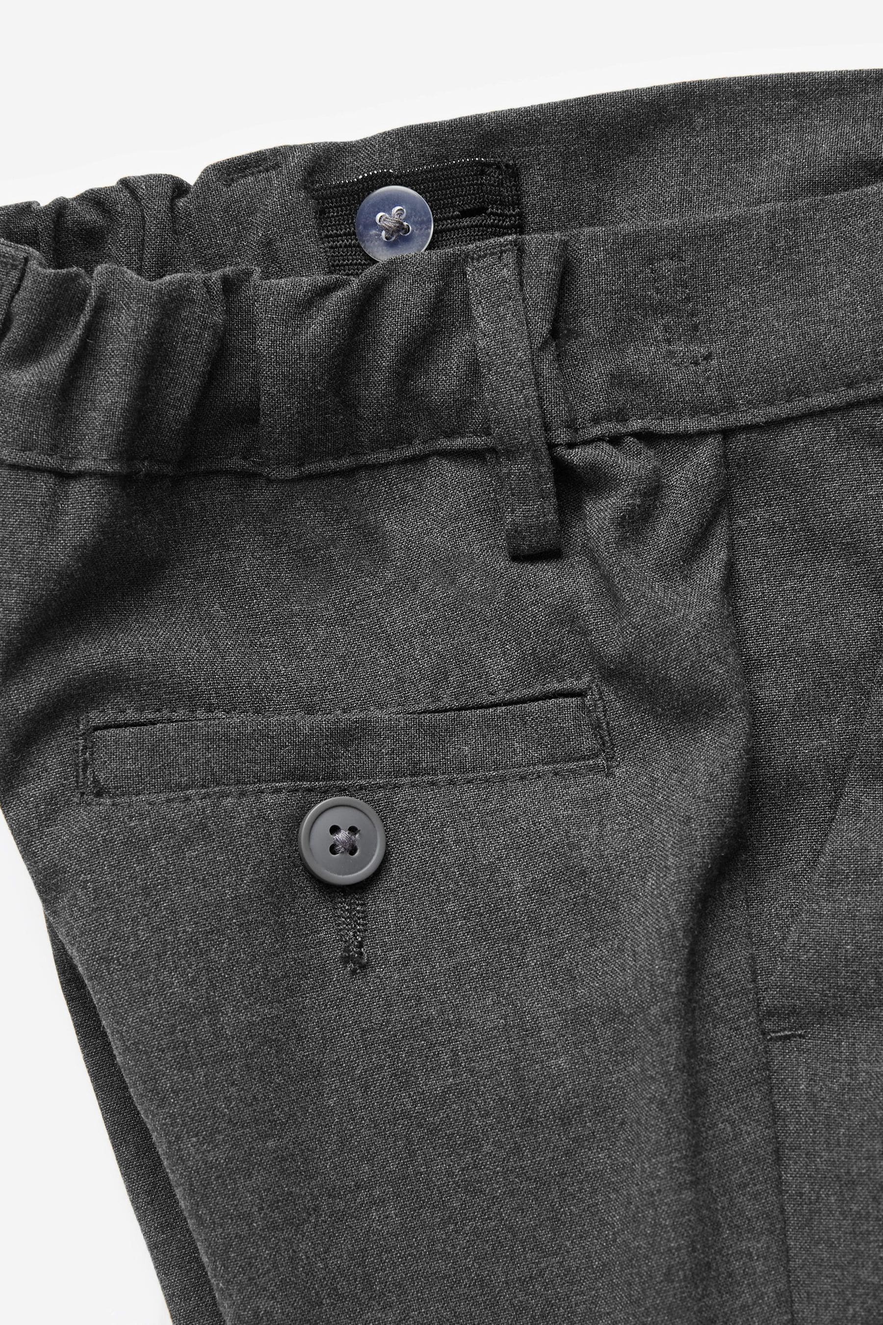 Grey Plus Waist School Formal Stretch Skinny Trousers (3-17yrs)