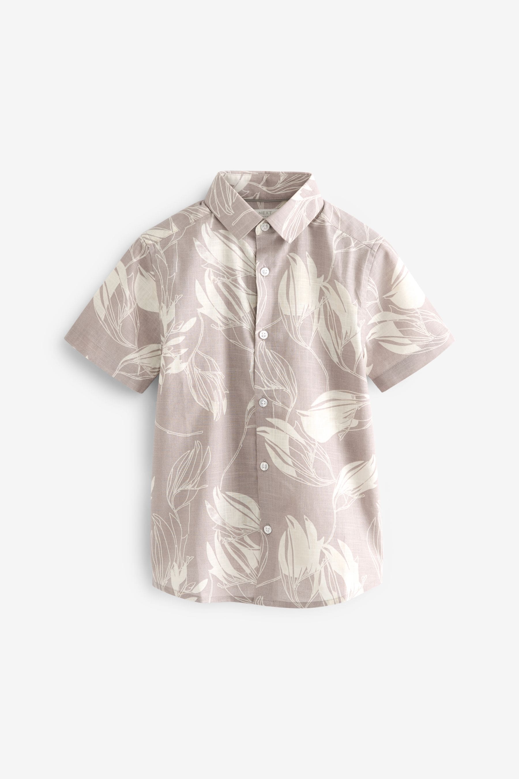 Pink 100% Cotton Floral Print Shirt (3-16yrs)