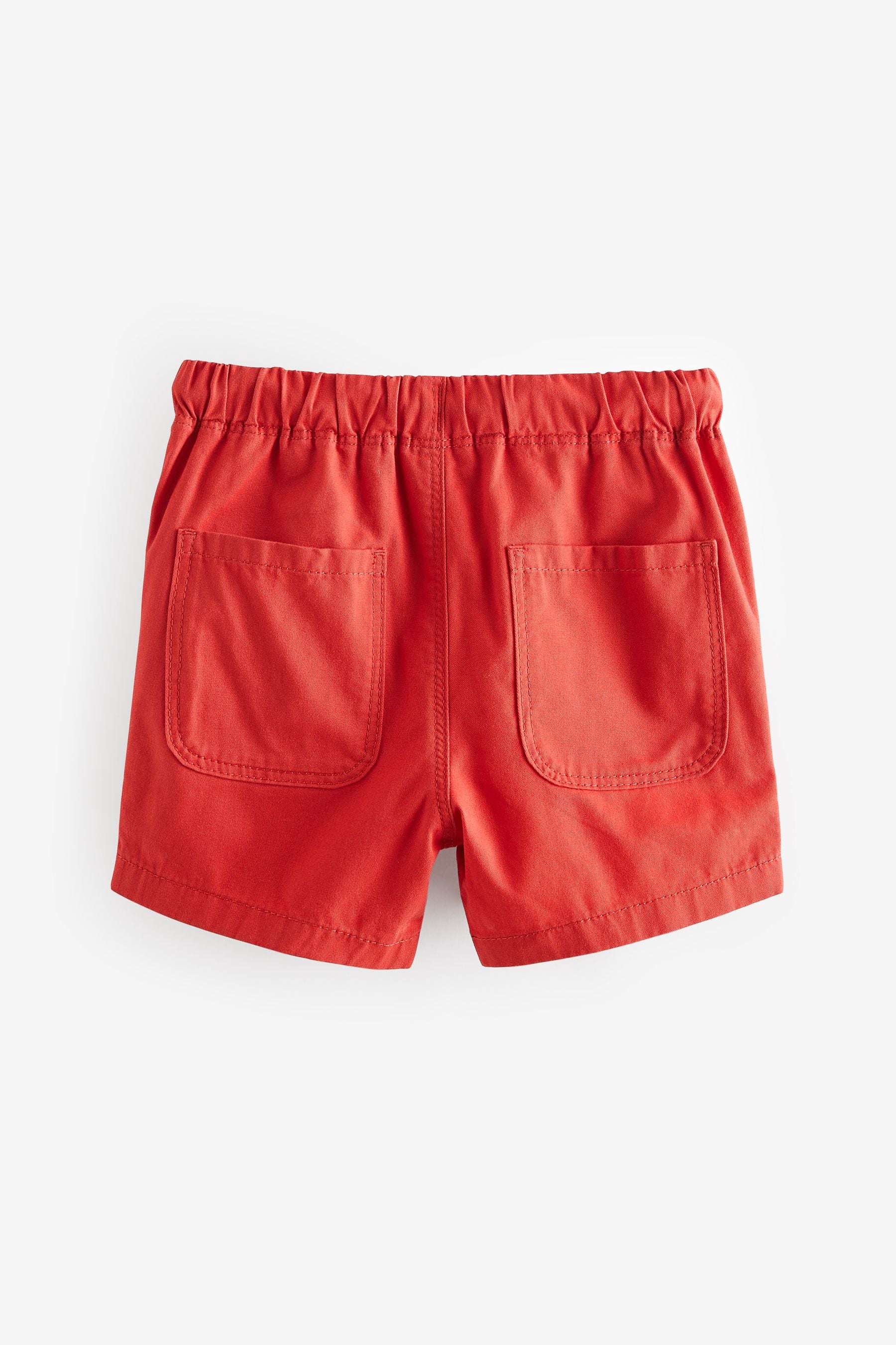 Red 100% Cotton Pull-On Shorts (3mths-7yrs)