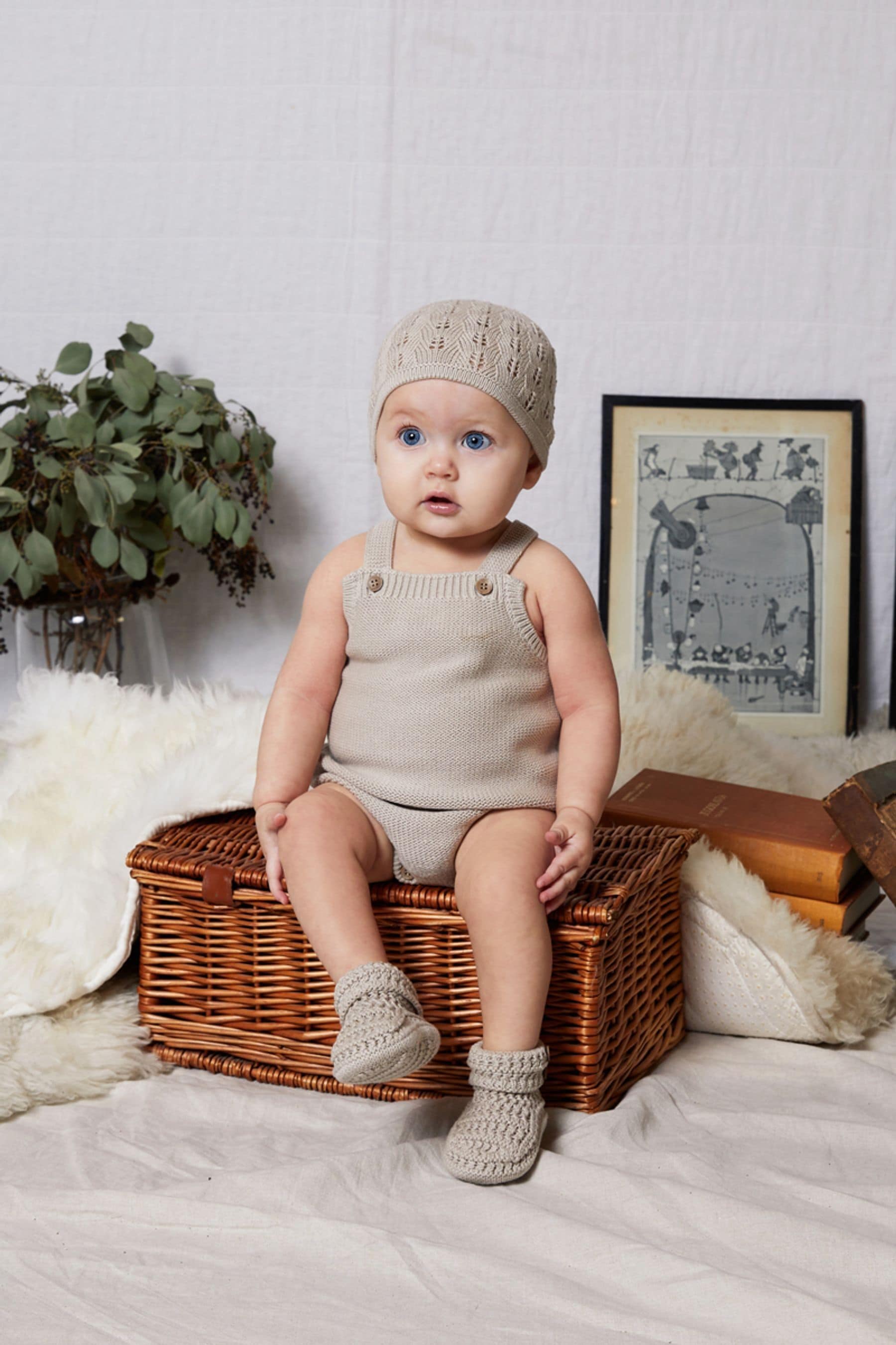 The Little Tailor Stylish Baby Knitted 100% Cotton Romper