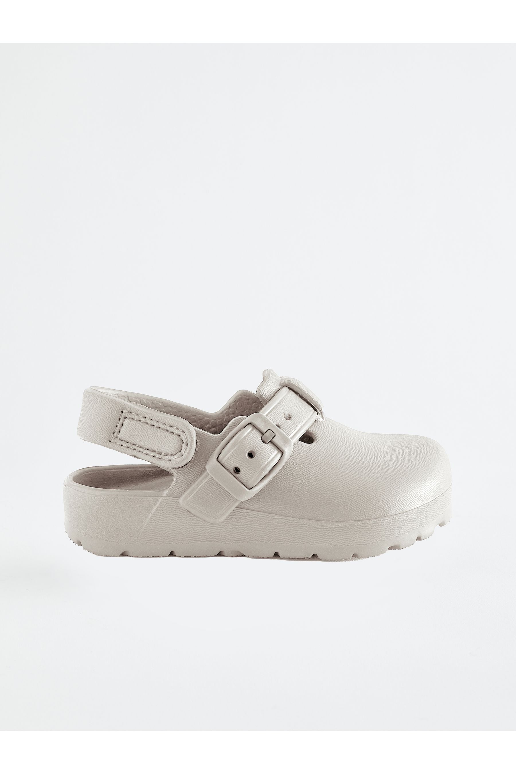 Neutral Buckle Clogs