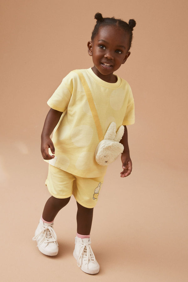 Yellow Miffy Bag T-Shirt And Shorts Set (3mths-7yrs)