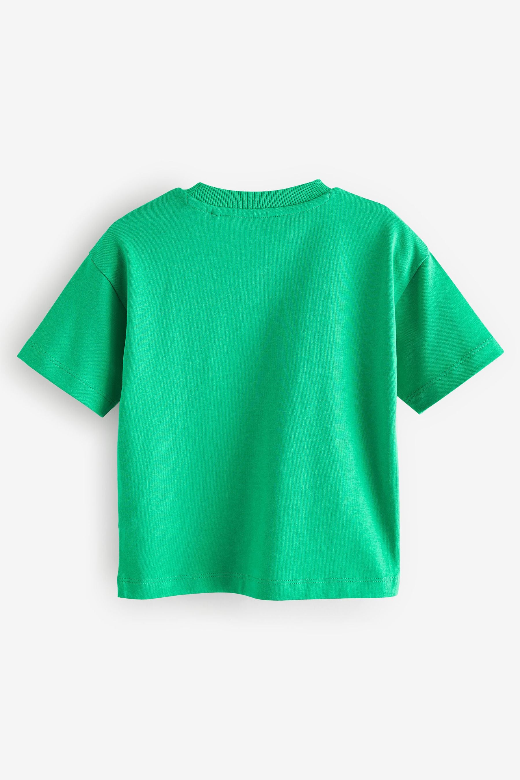 Jade Green Simple 100% Cotton Short Sleeve T-Shirt (3mths-7yrs)