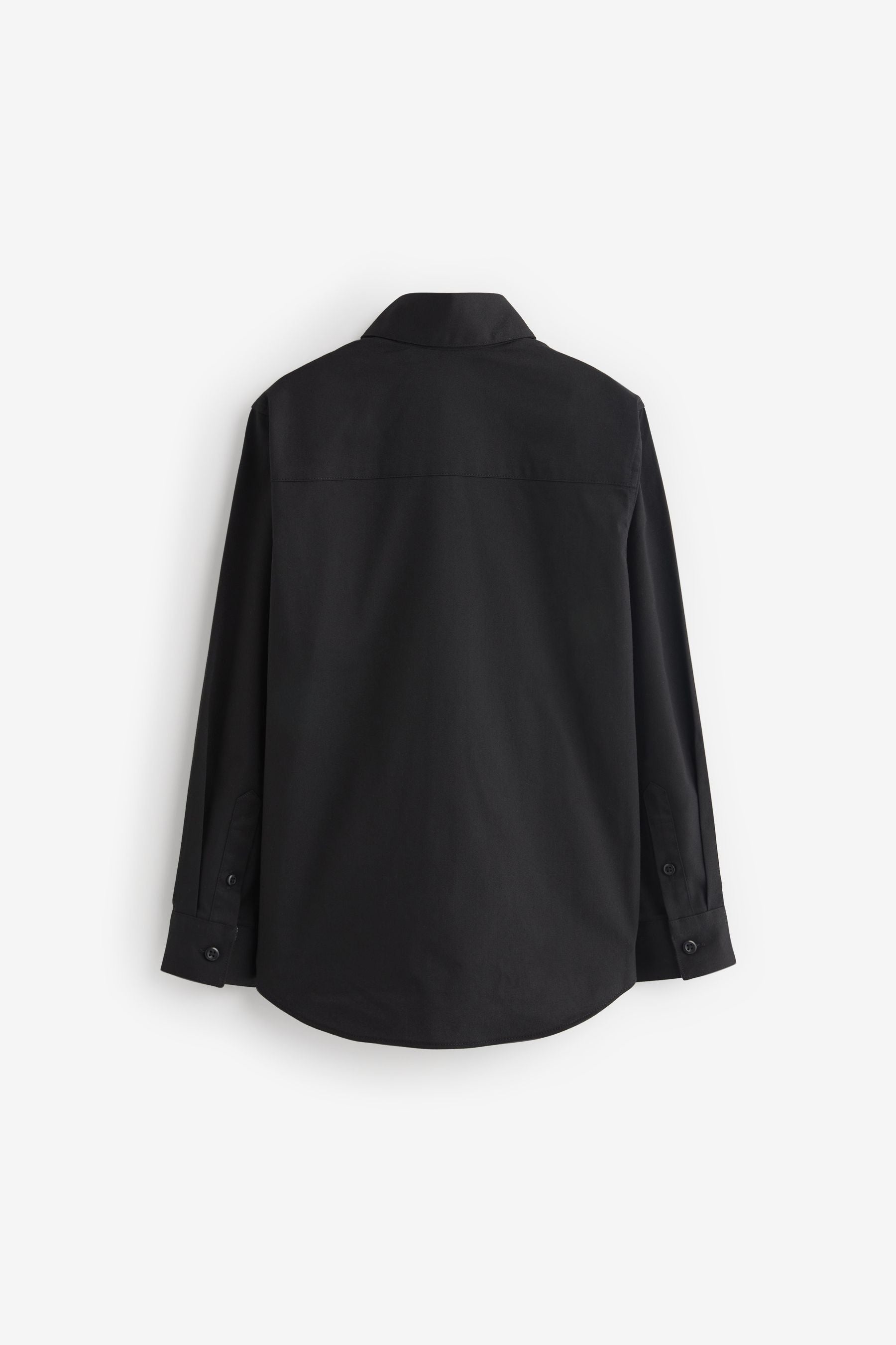 Black Smart Trimmed Shirt (3-16yrs)