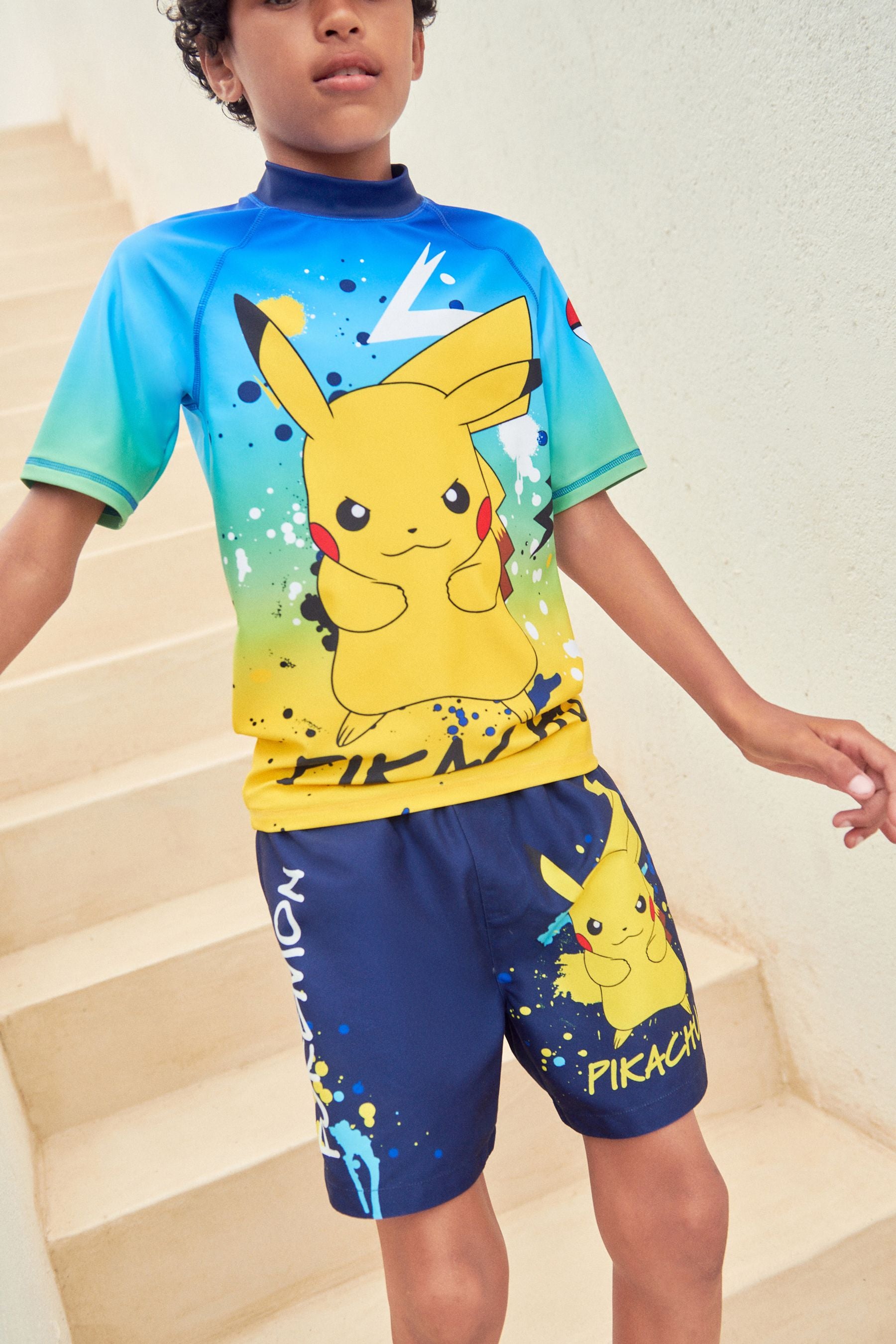 Pokemon Blue Swim Shorts (3-16yrs)