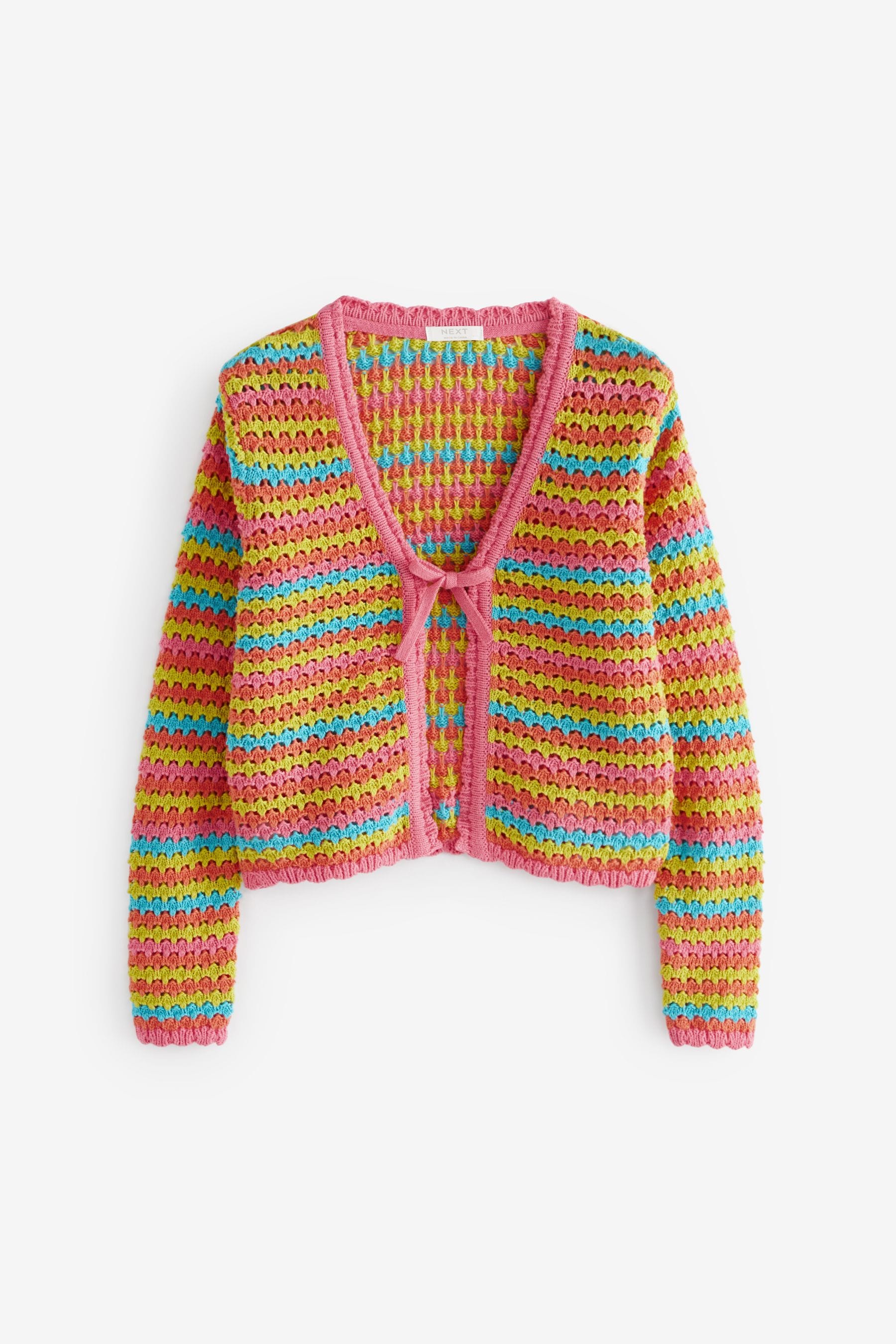 Rainbow Crochet Cardigan (3-16yrs)