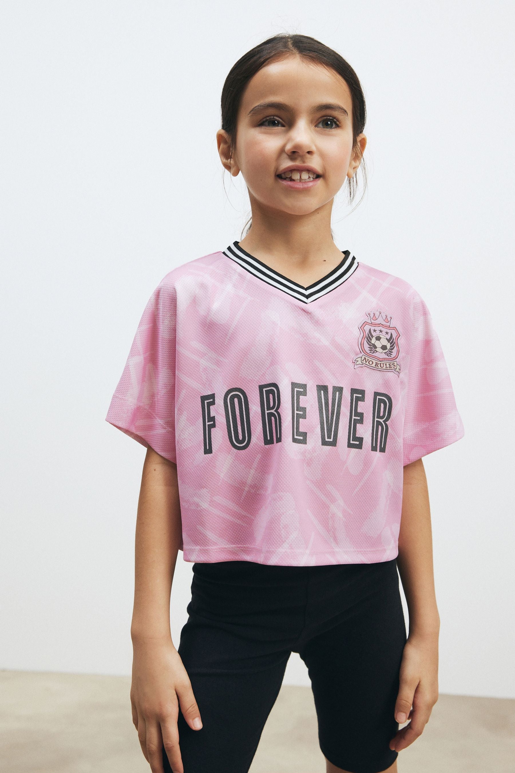 Pink Football Cycling Short Set (3-16yrs)