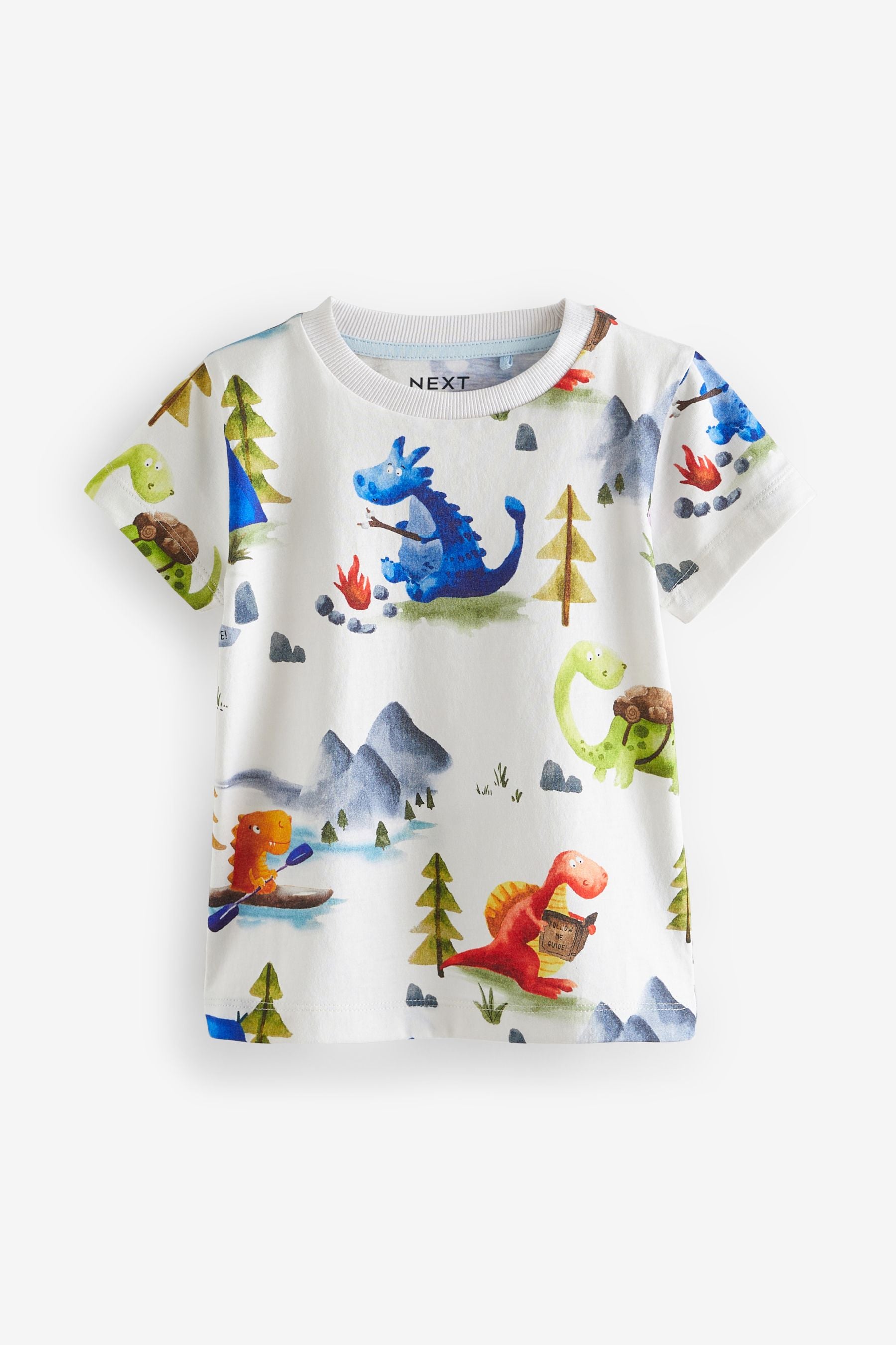 Minerals 100% Cotton Short Sleeve Character T-Shirts 3 Pack (3mths-7yrs)