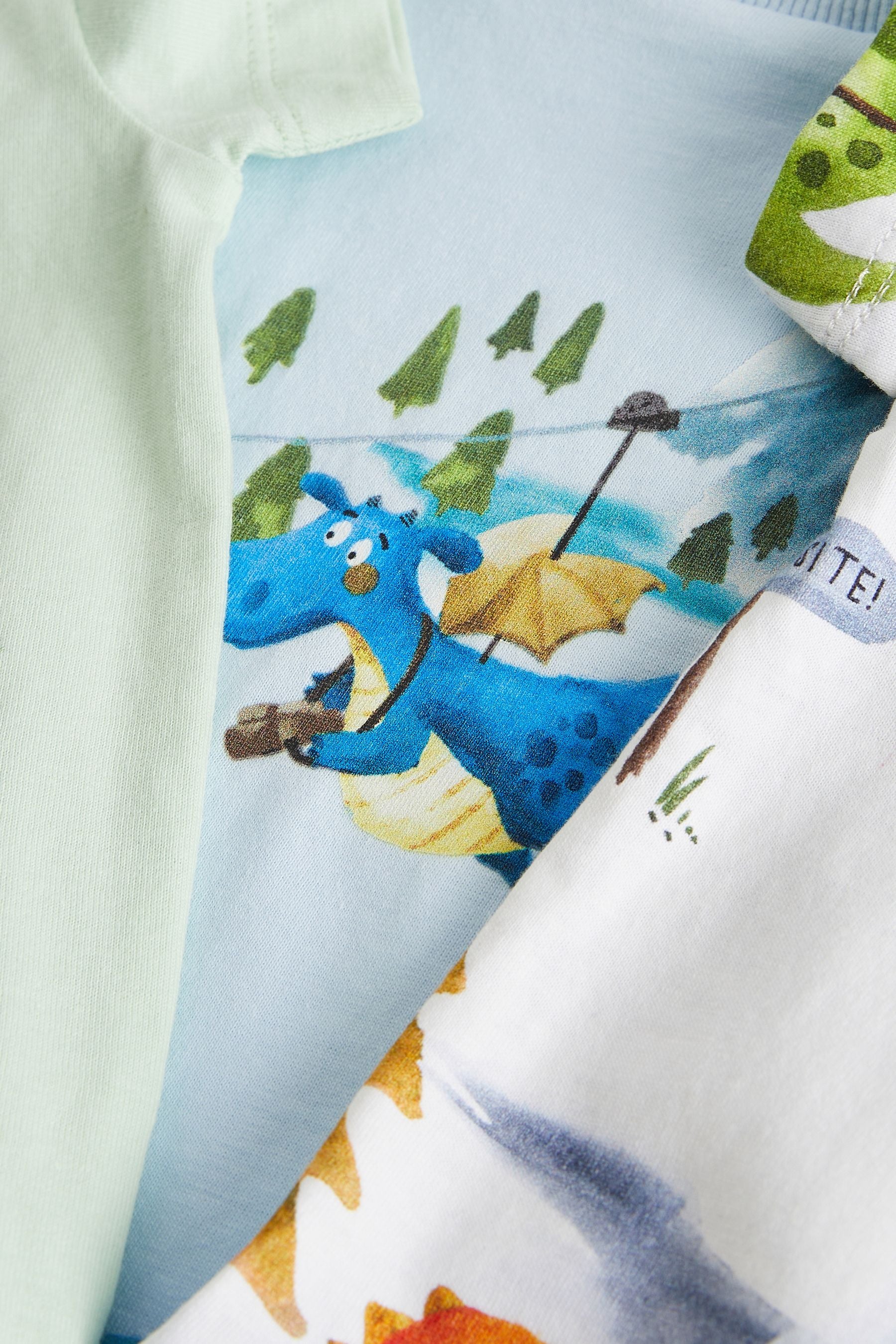 Minerals 100% Cotton Short Sleeve Character T-Shirts 3 Pack (3mths-7yrs)