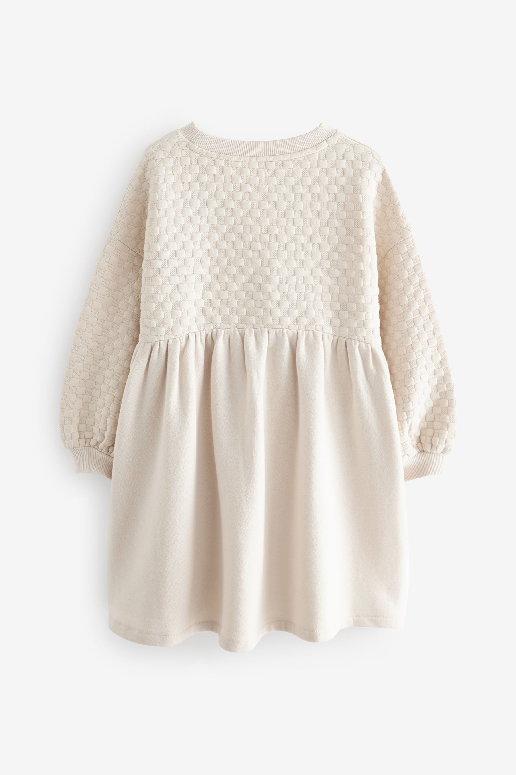 Cream Textured Jumper Dress (3-16yrs)