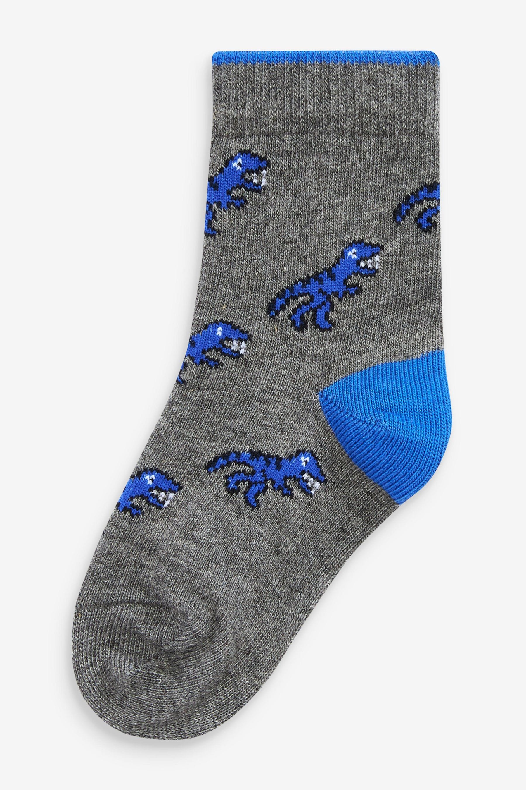 Bright Dino 10 Pack Cotton Rich Socks