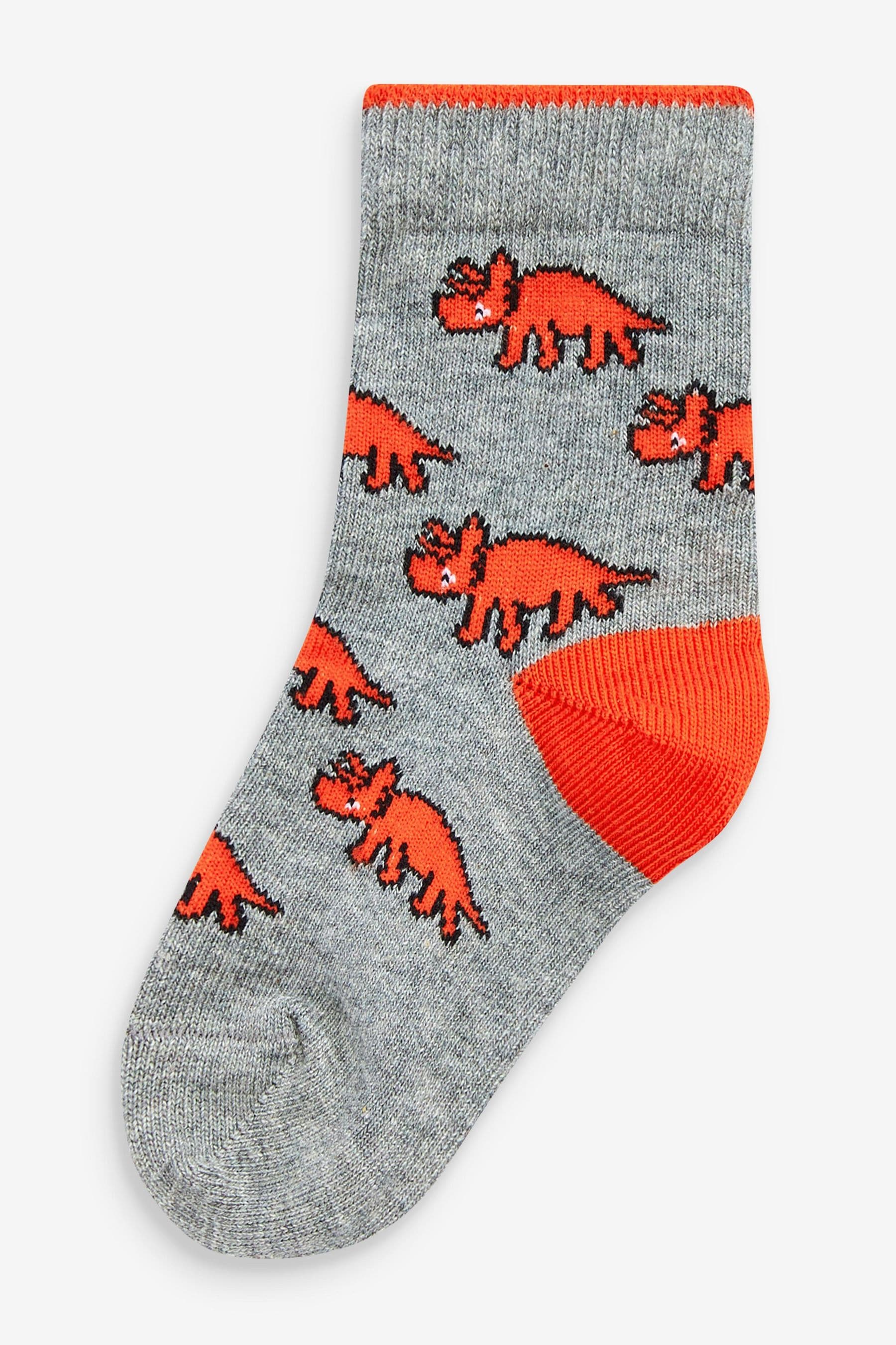 Bright Dino 10 Pack Cotton Rich Socks