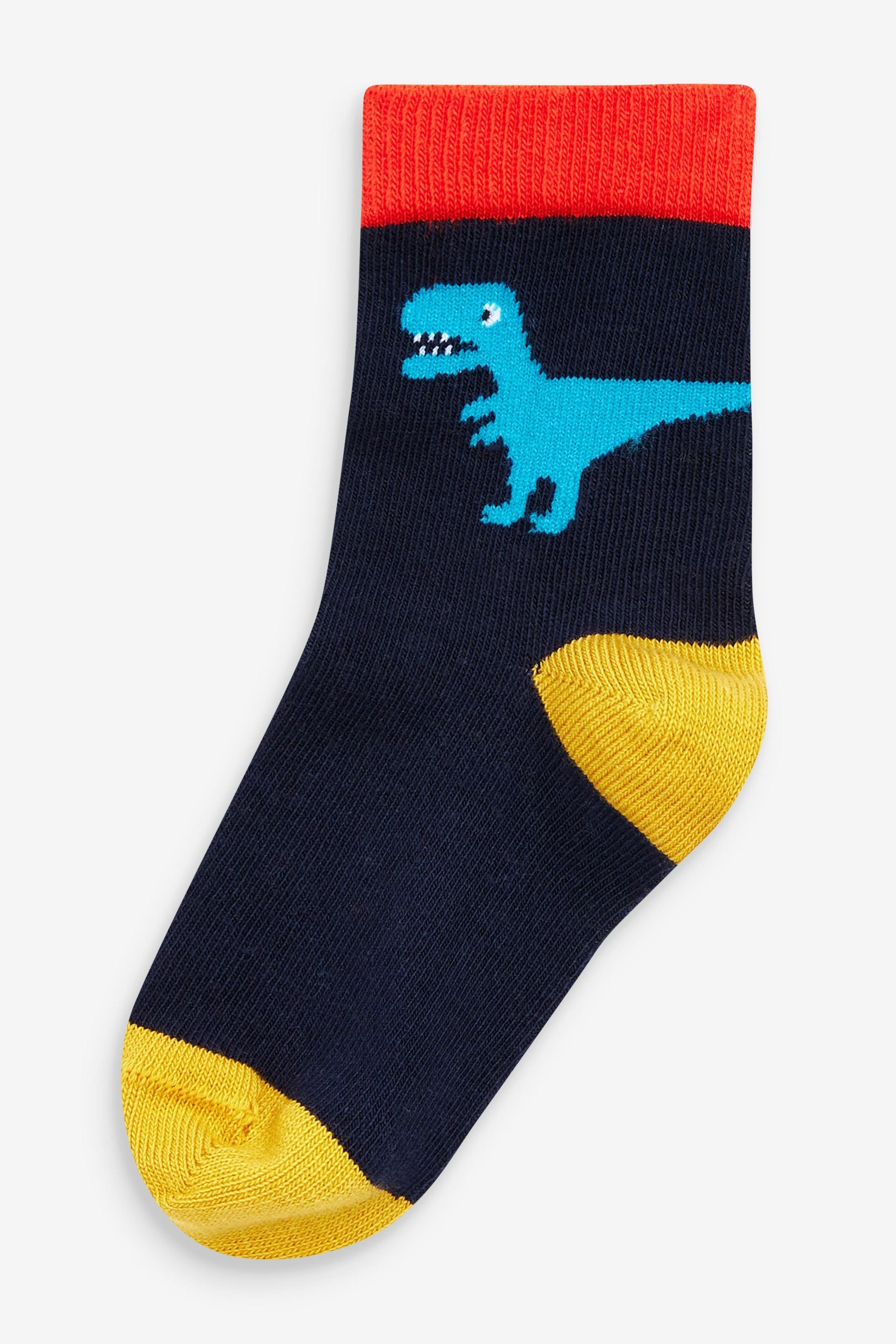 Bright Dino 10 Pack Cotton Rich Socks