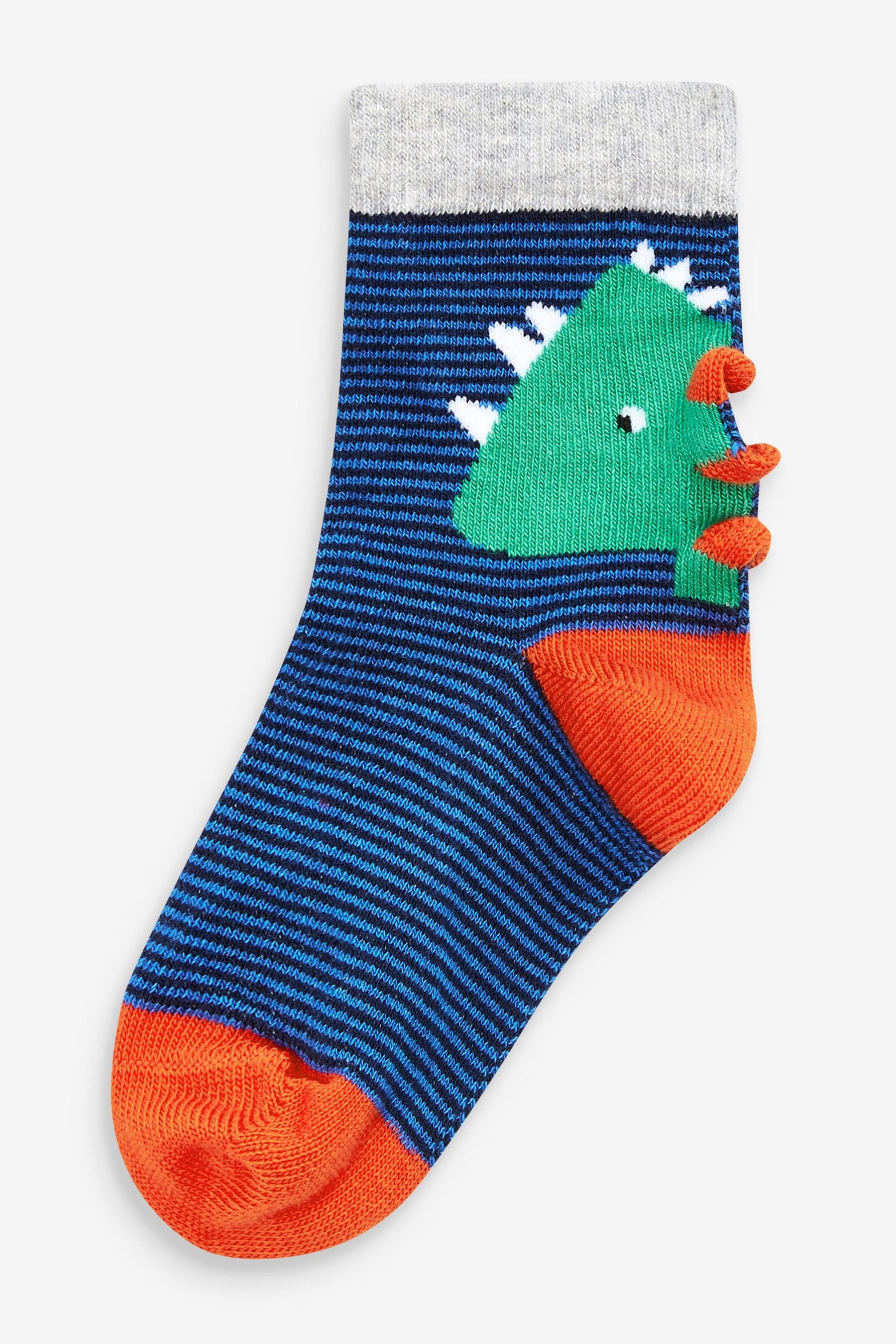 Bright Dino 10 Pack Cotton Rich Socks