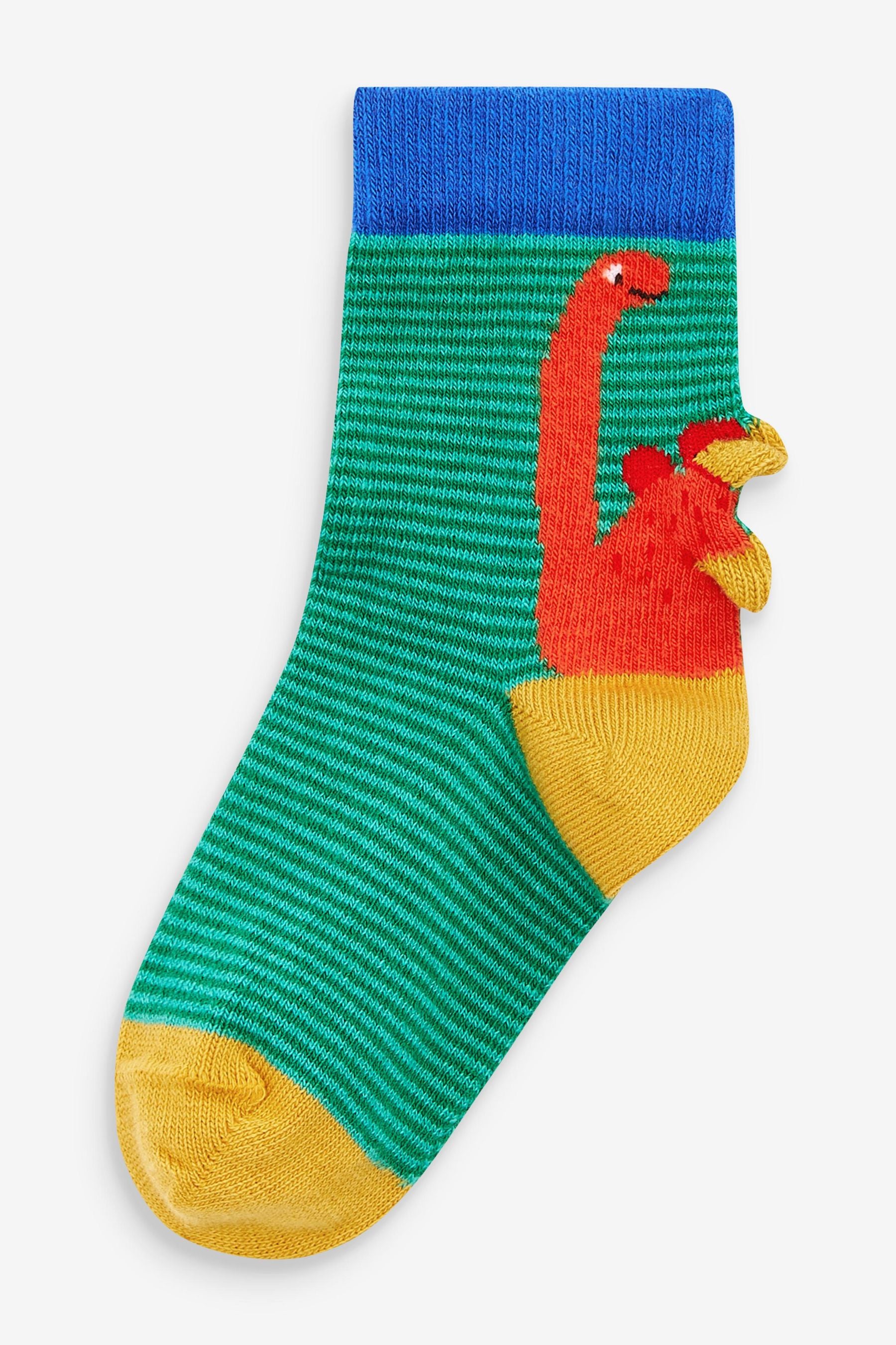 Bright Dino 10 Pack Cotton Rich Socks