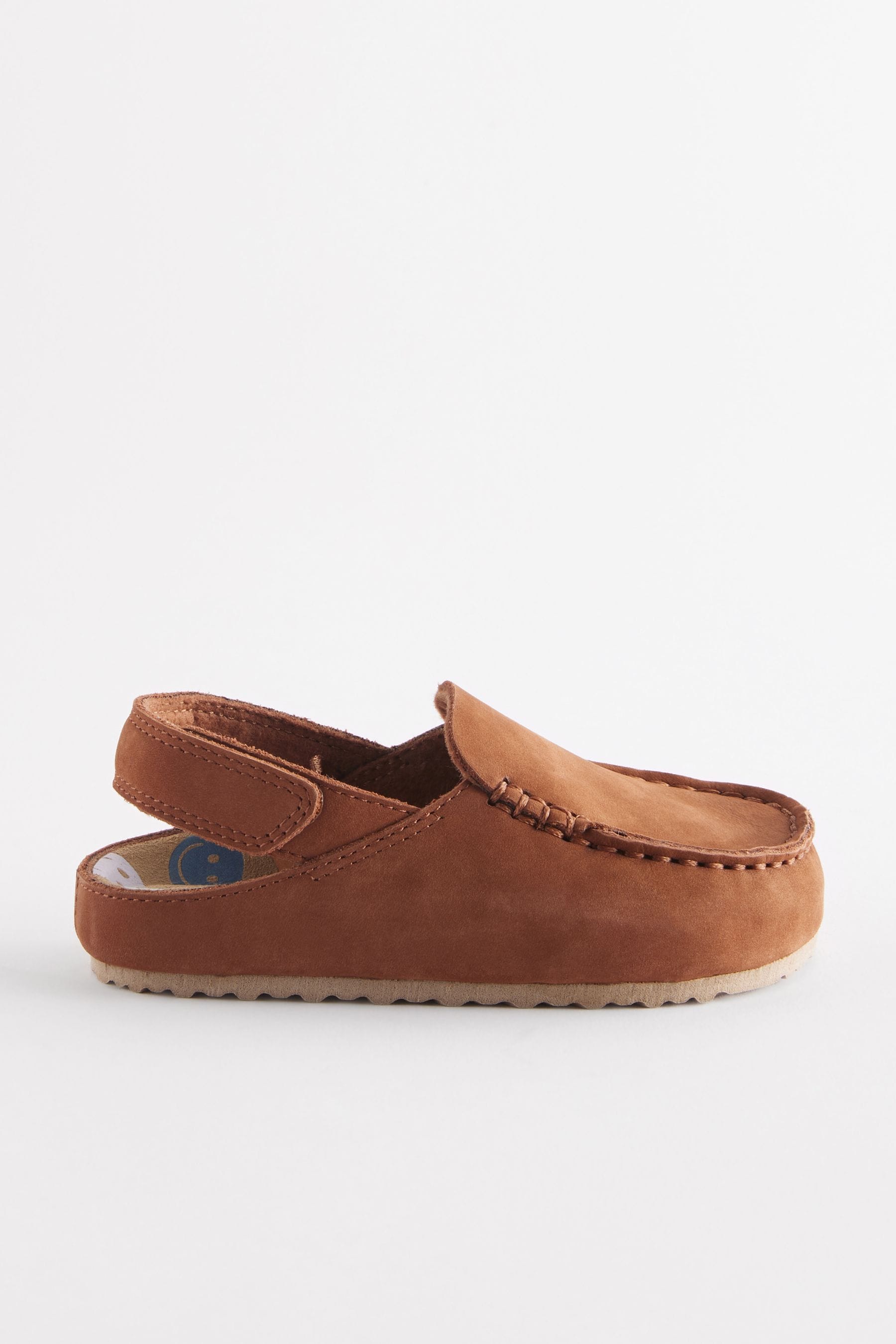 Rust Brown Closed Toe Corkbed Mules