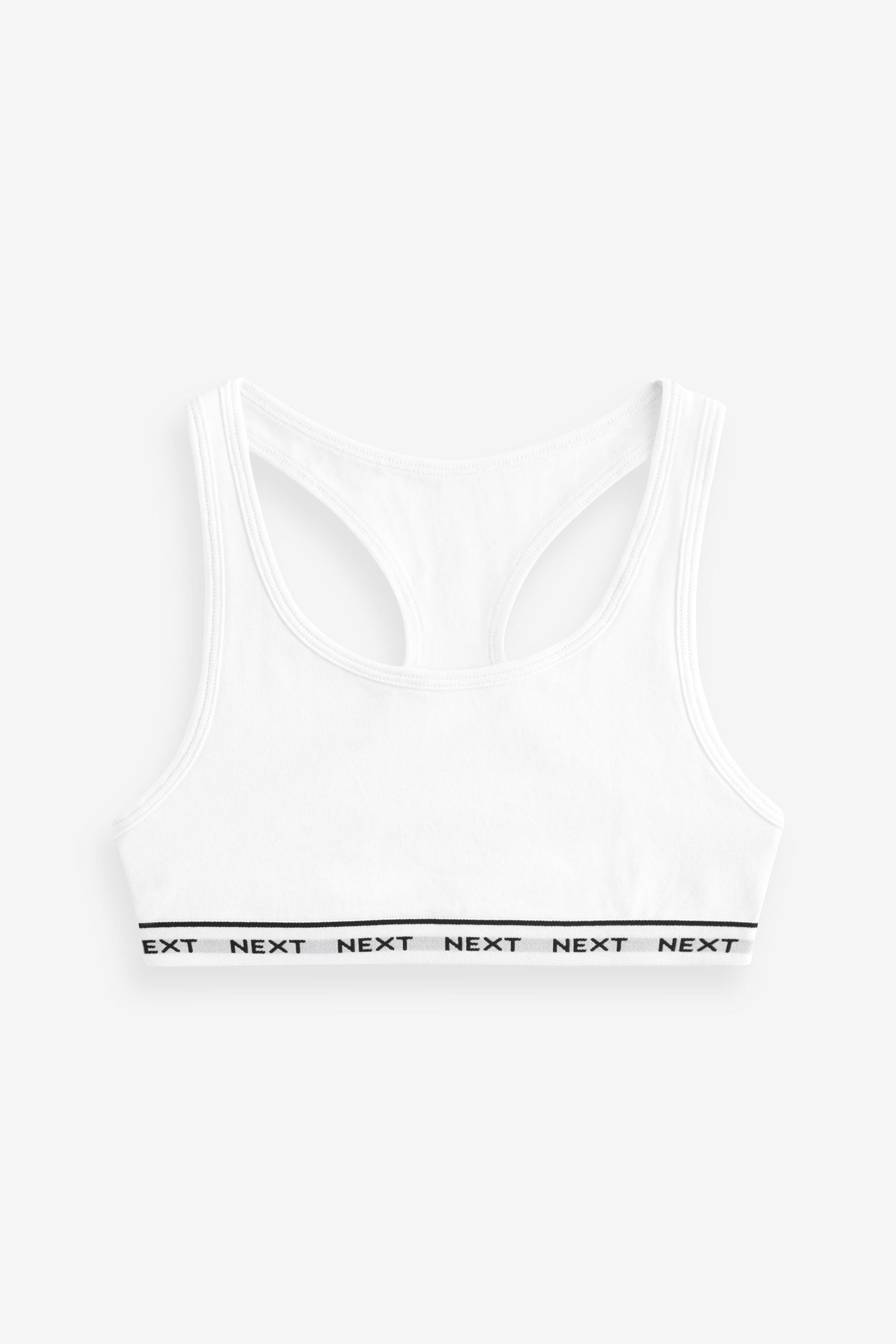 Monochrome Racer Back Crop Tops 3 Pack (5-16yrs)