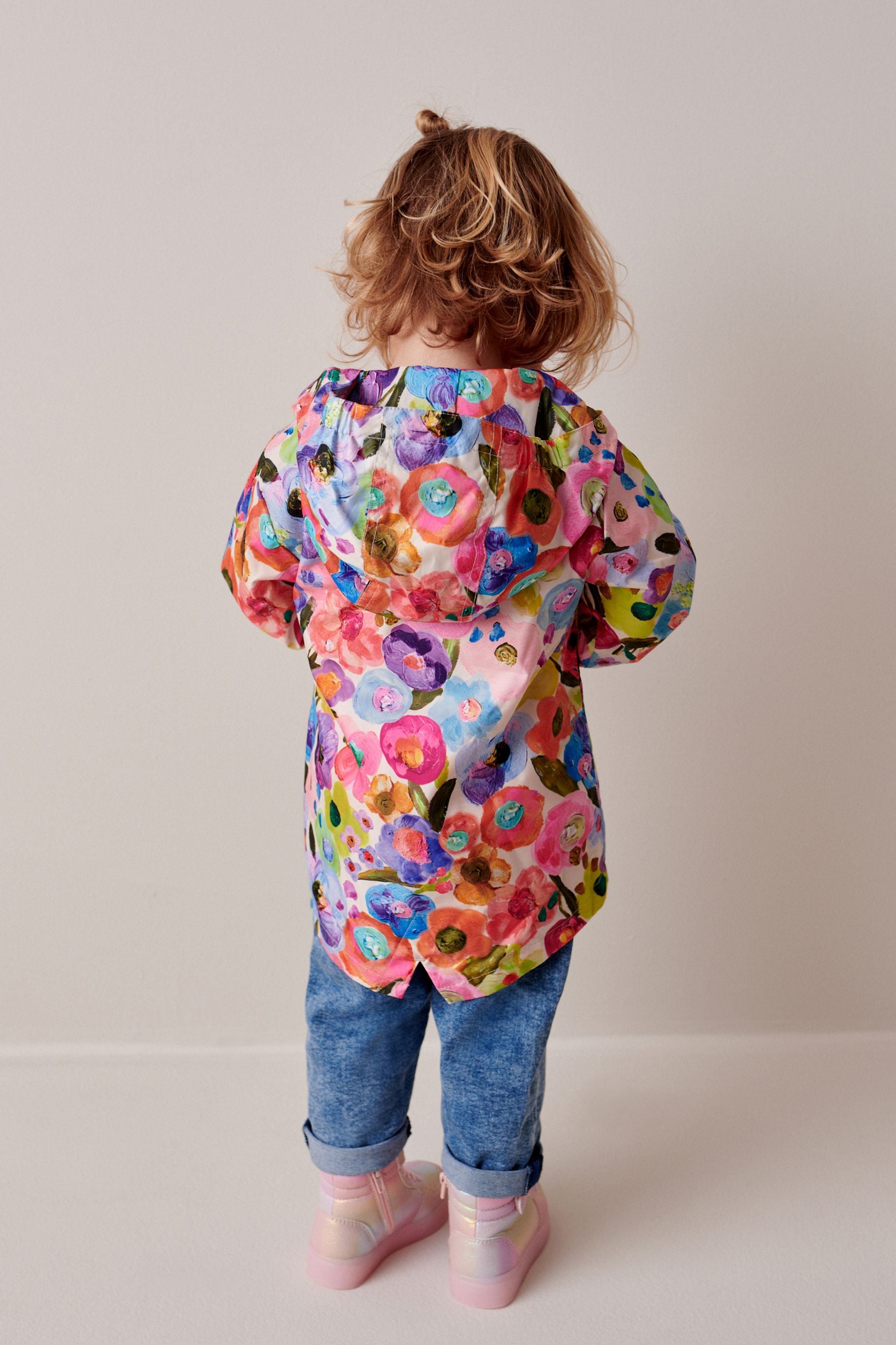 Multi Floral Shower Resistant Printed Cagoule (3mths-7yrs)